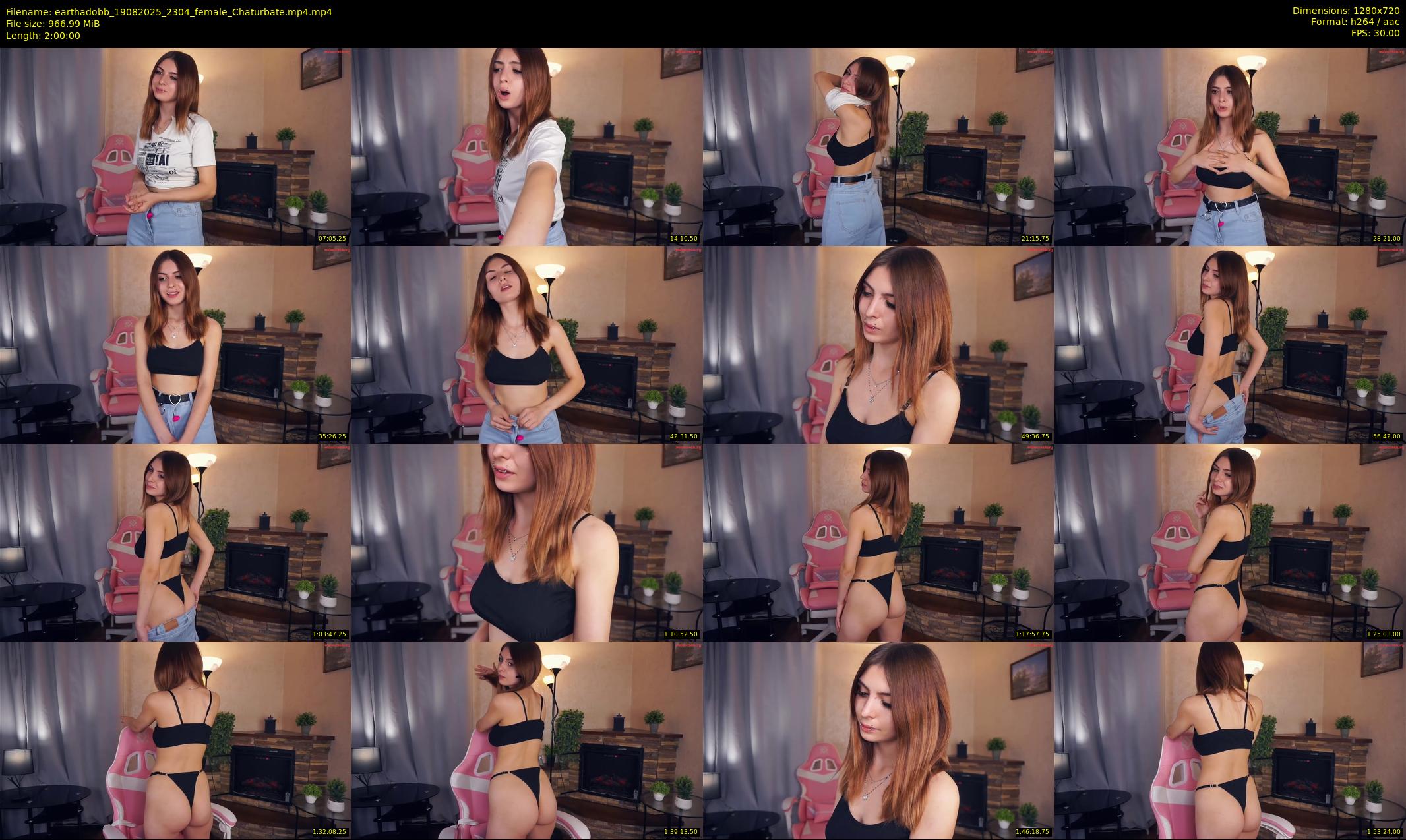 earthadobb — 120 minute Chaturbate female cam show recording, 720p, Aug 19, 2025