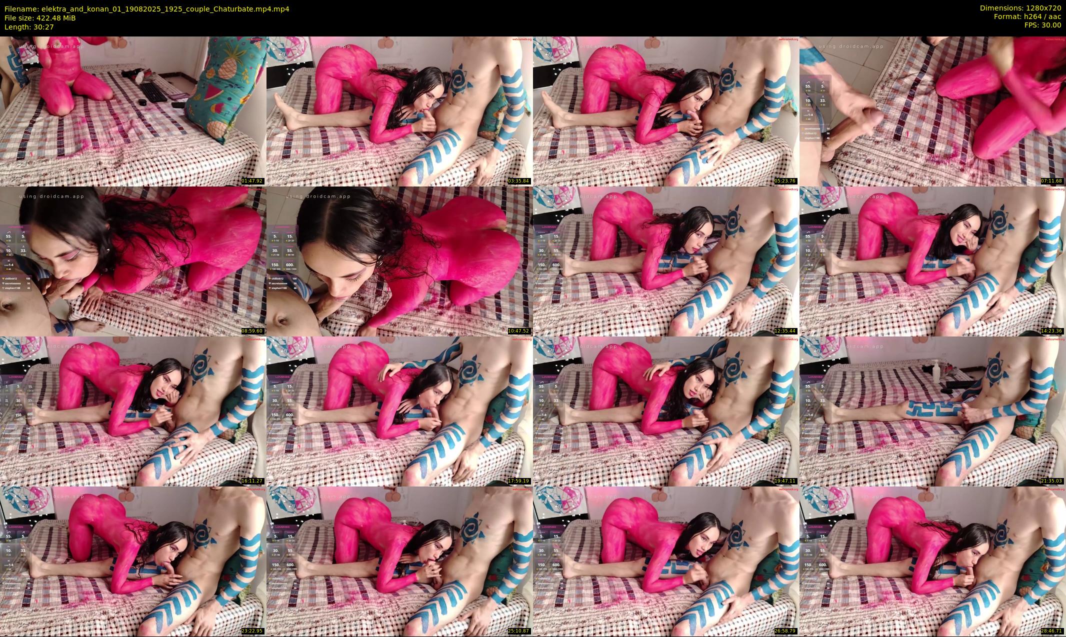 elektra_and_konan_01 — 31 minute Chaturbate couple cam show recording, 720p, Aug 19, 2025