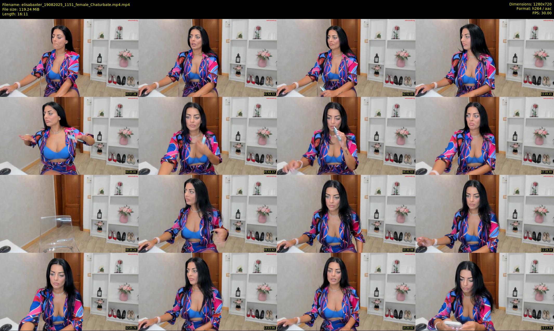 elisabaxter — 17 minute Chaturbate female cam show recording, 720p, Aug 19, 2025