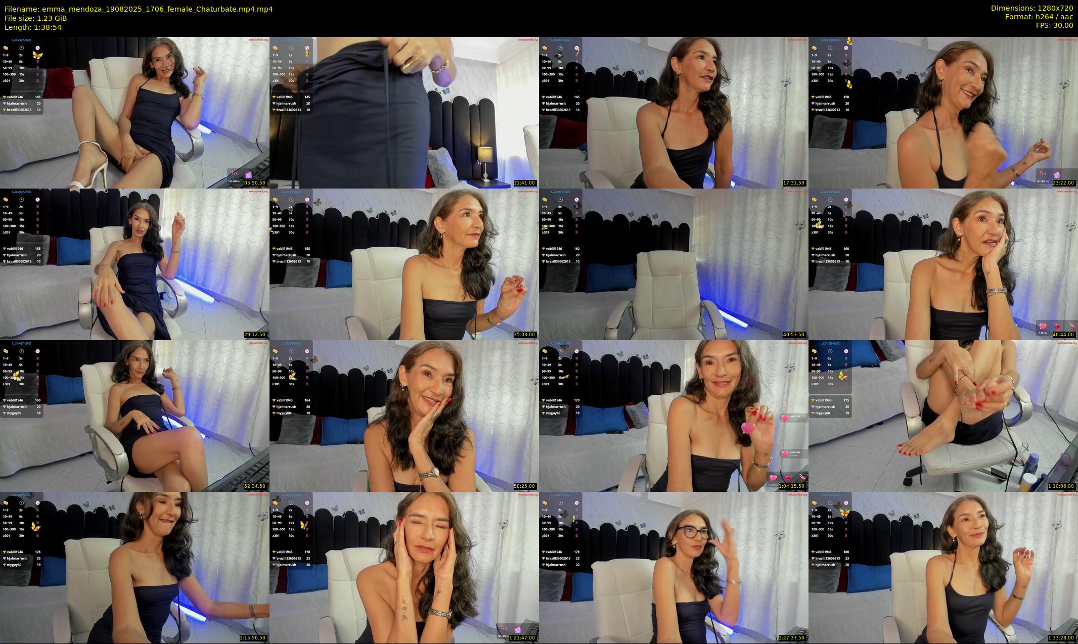 emma_mendoza — 99 minute Chaturbate female cam show recording, 720p, Aug 19, 2025