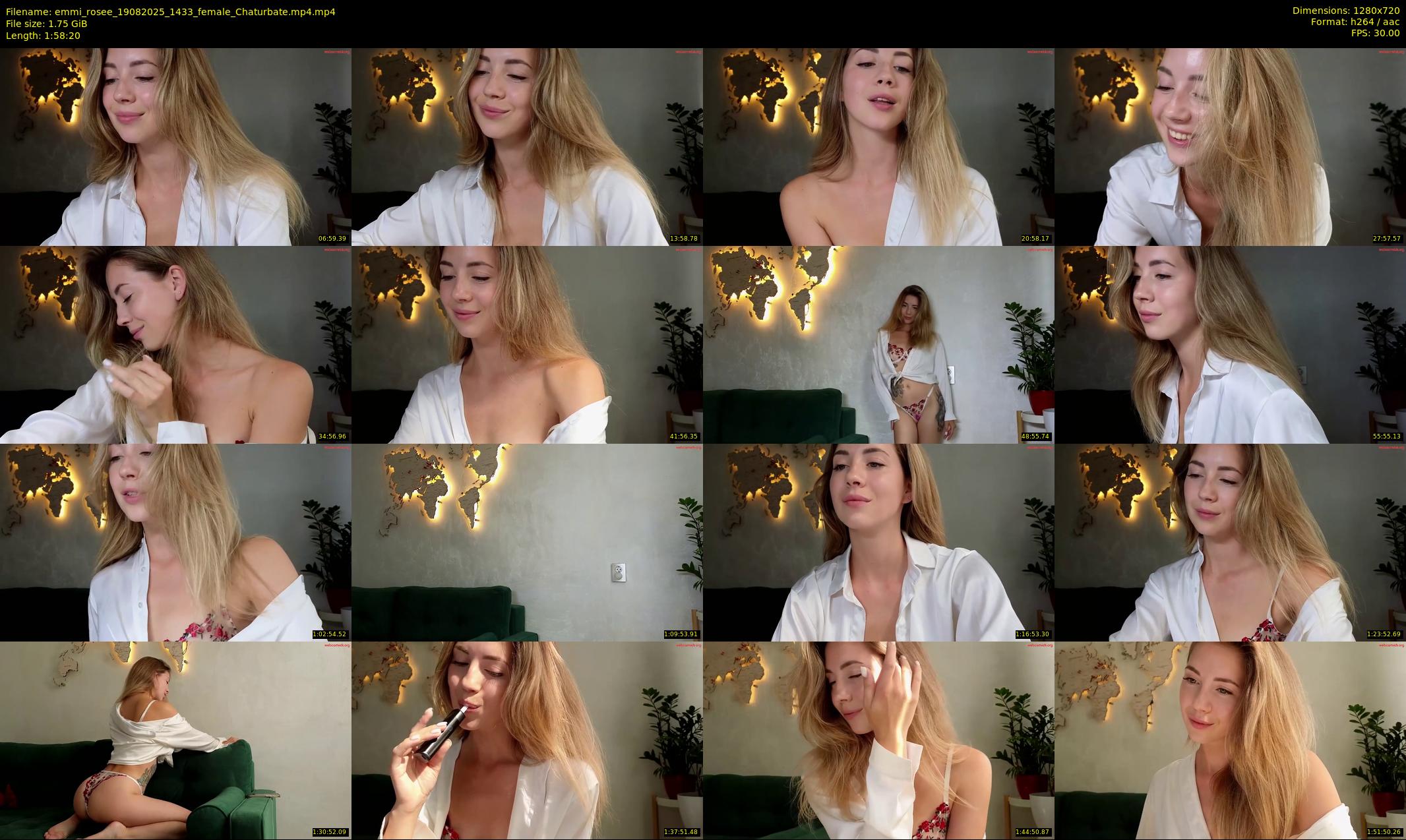 emmi_rosee — 119 minute Chaturbate female cam show recording, 720p, Aug 19, 2025