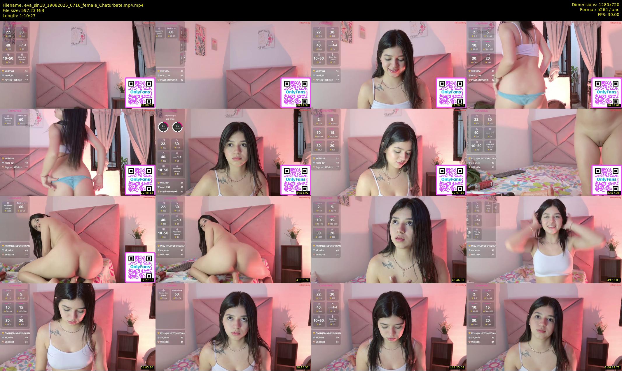 eva_sin18 — 71 minute Chaturbate female cam show recording, 720p, Aug 19, 2025