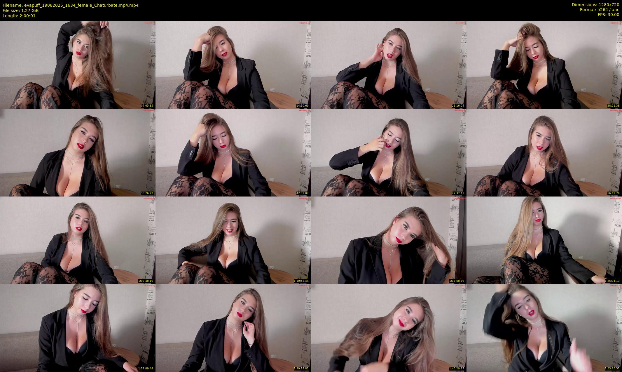 evapuff — 121 minute Chaturbate female cam show recording, 720p, Aug 19, 2025