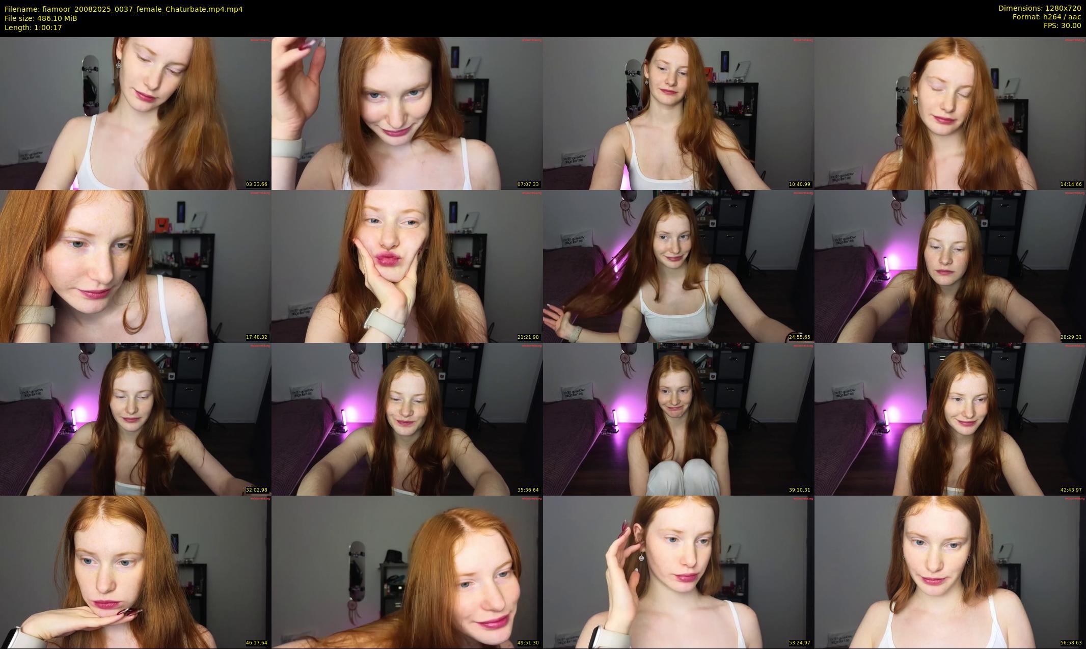 fiamoor — 61 minute Chaturbate female cam show recording, 720p, Aug 20, 2025