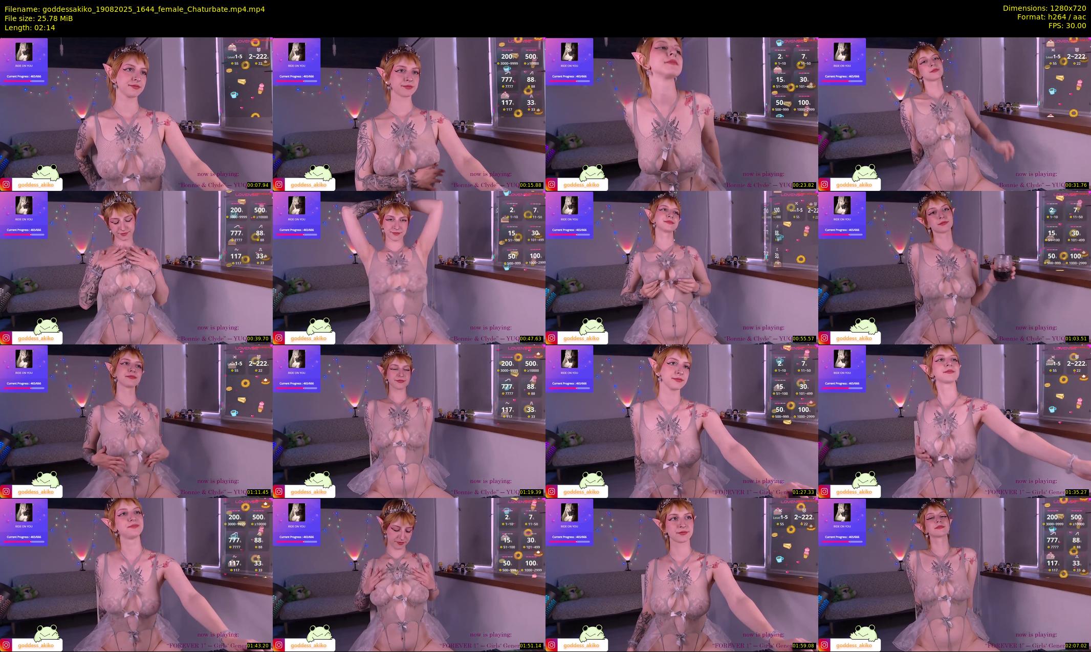 goddessakiko — 3 minute Chaturbate female cam show recording, 720p, Aug 19, 2025
