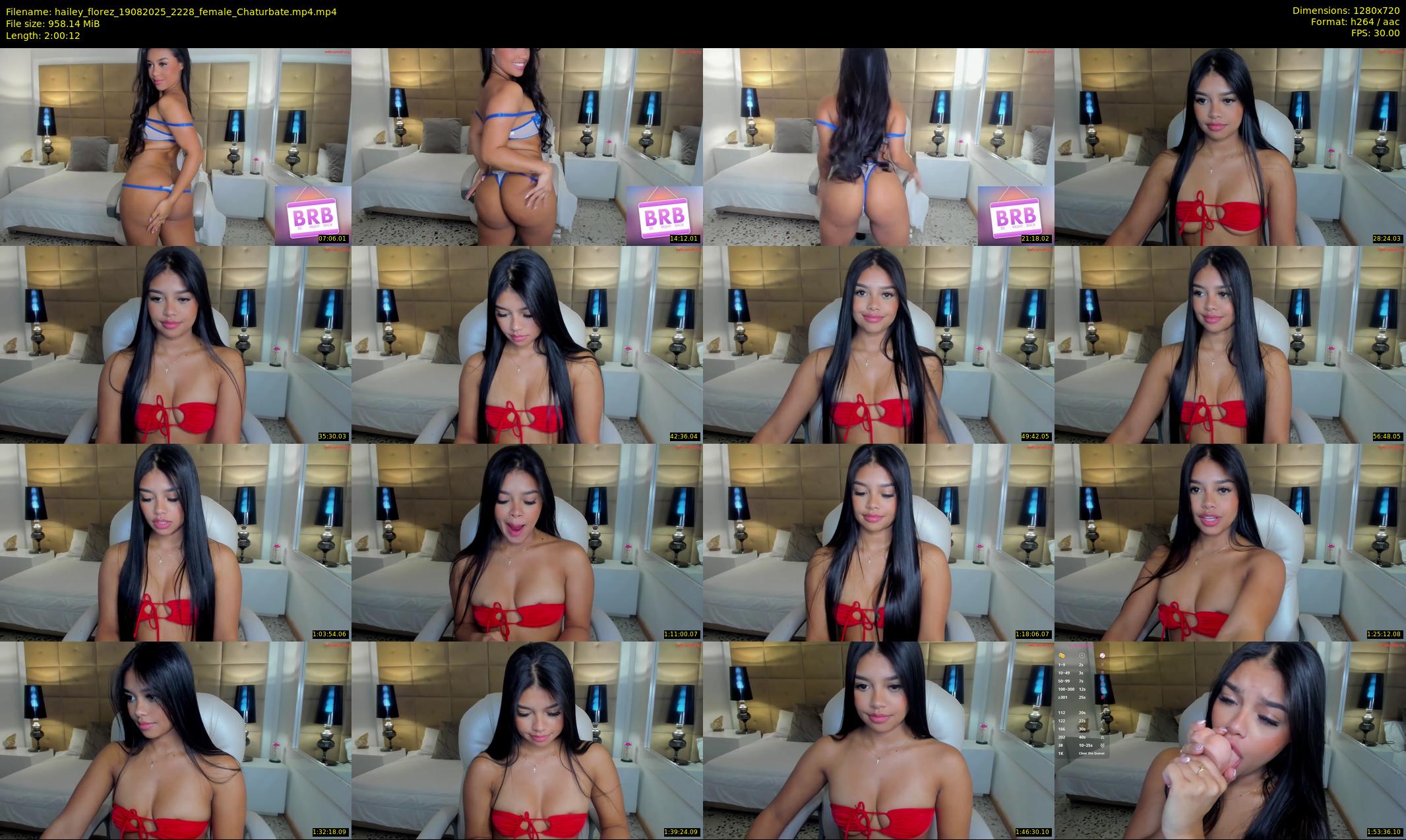 hailey_florez — 121 minute Chaturbate female cam show recording, 720p, Aug 19, 2025