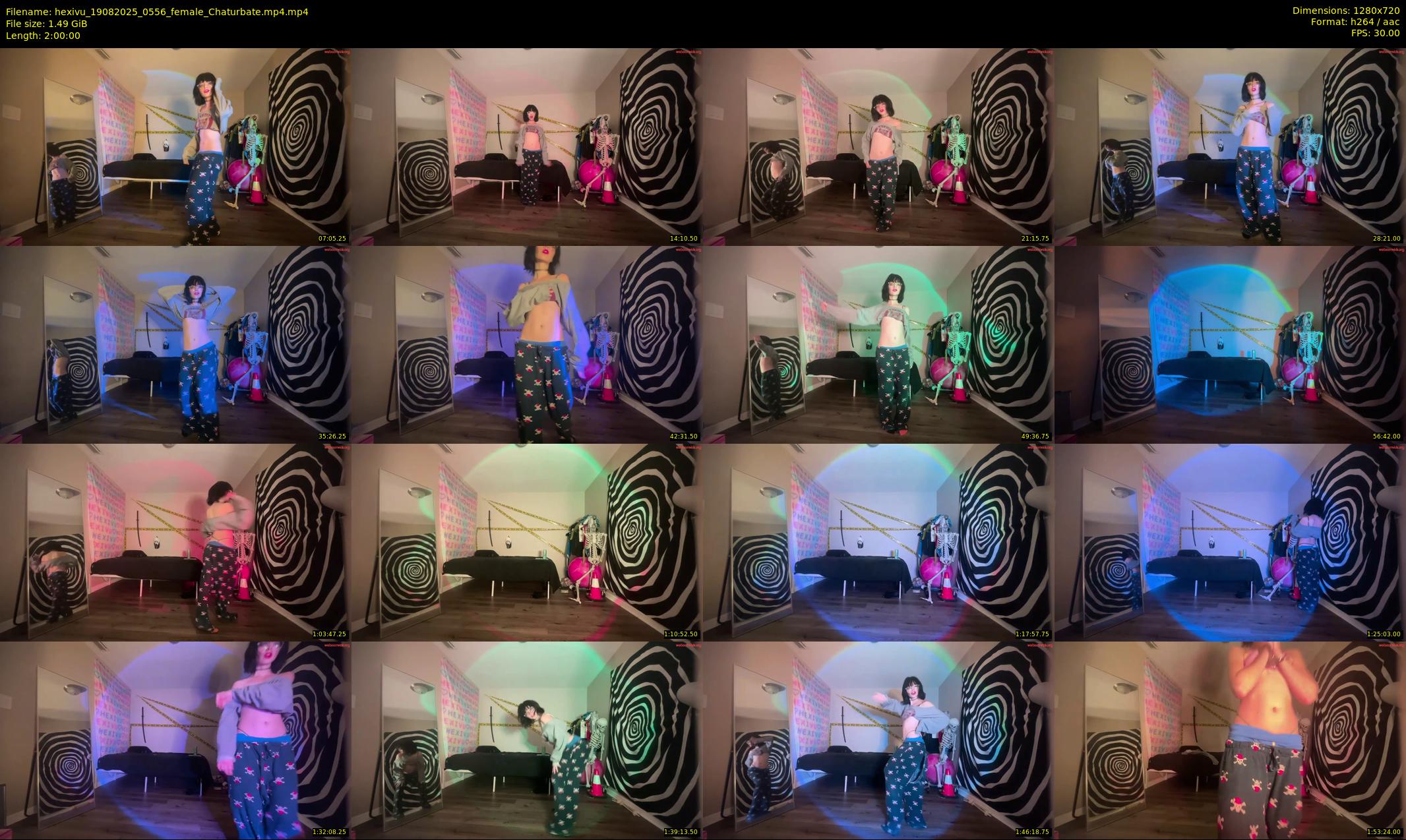 hexivu — 120 minute Chaturbate female cam show recording, 720p, Aug 19, 2025