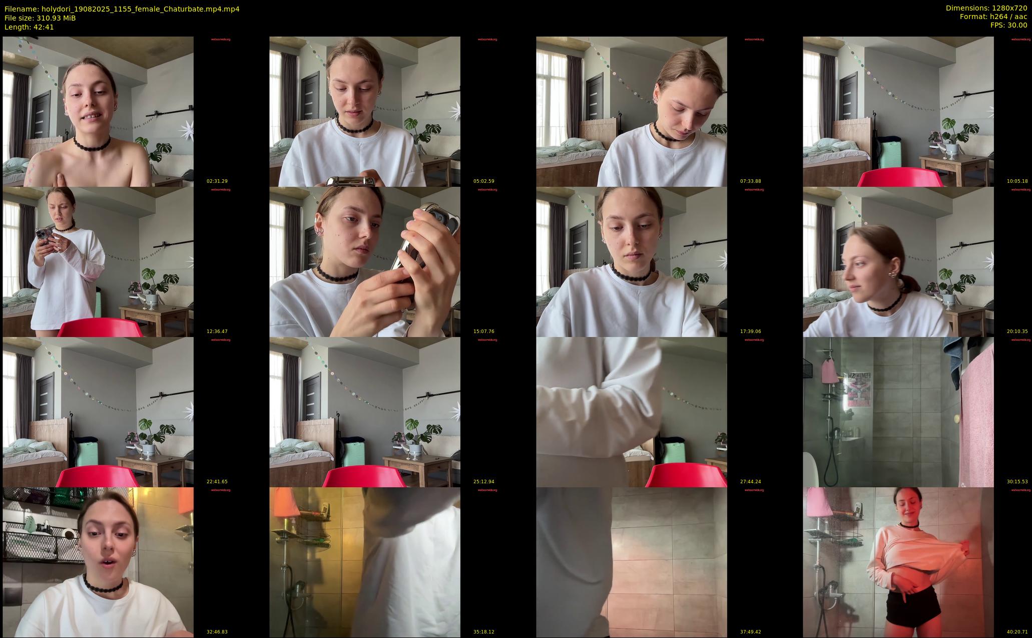 holydori — 43 minute Chaturbate female cam show recording, 720p, Aug 19, 2025