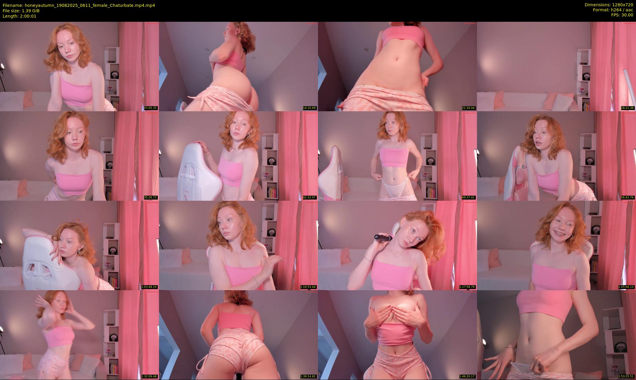 honeyautumn — 121 minute Chaturbate female cam show recording, 720p, Aug 19, 2025