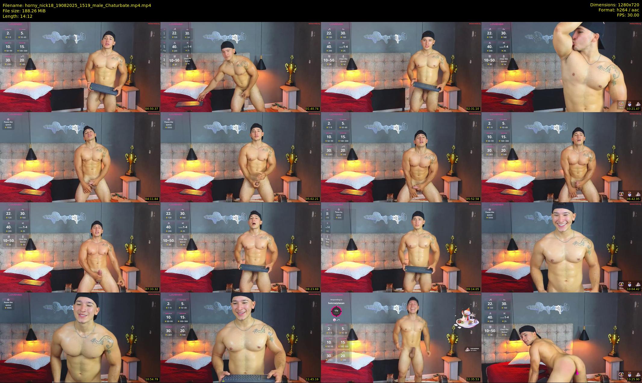 horny_nick18 — 15 minute Chaturbate male cam show recording, 720p, Aug 19, 2025