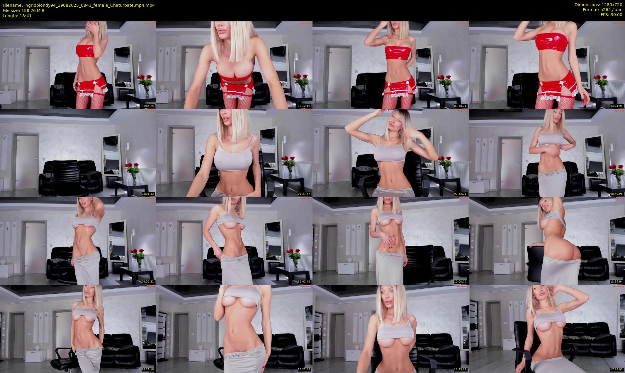 ingridblondy94 — 19 minute Chaturbate female cam show recording, 720p, Aug 19, 2025