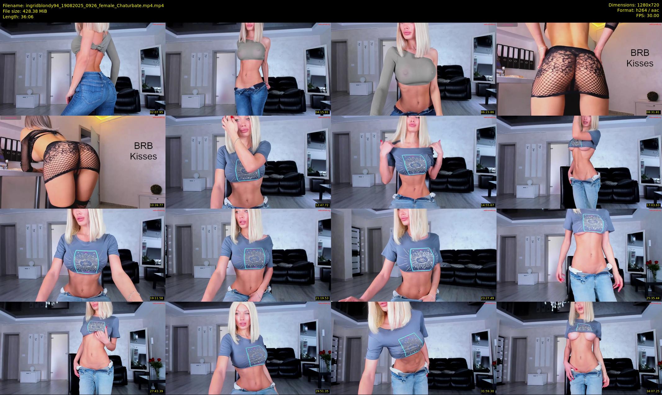 ingridblondy94 — 37 minute Chaturbate female cam show recording, 720p, Aug 19, 2025