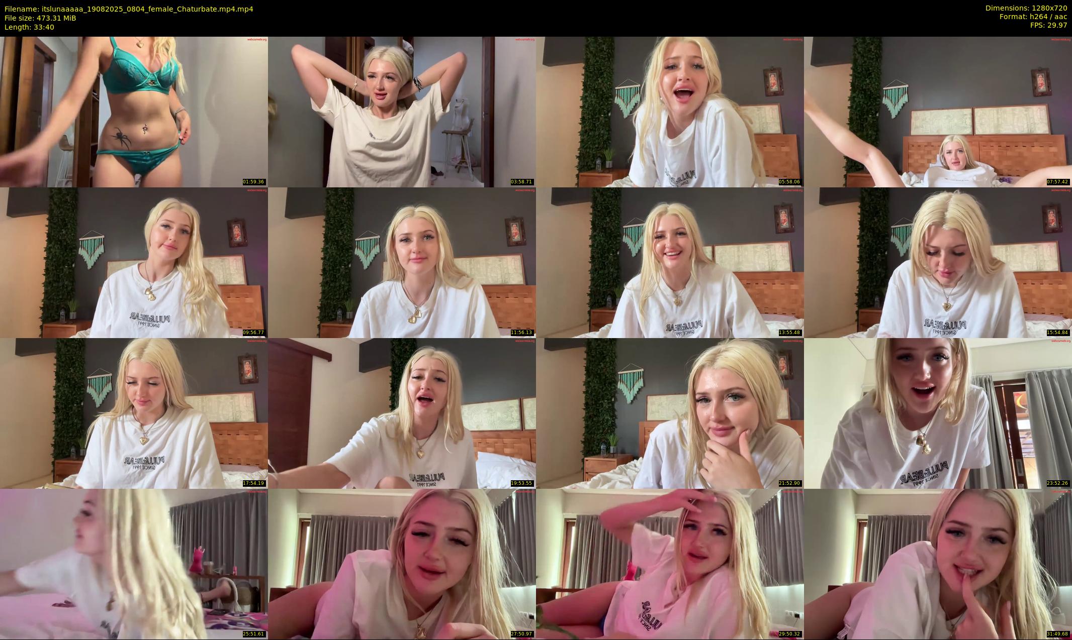 itslunaaaaa — 34 minute Chaturbate female cam show recording, 720p, Aug 19, 2025