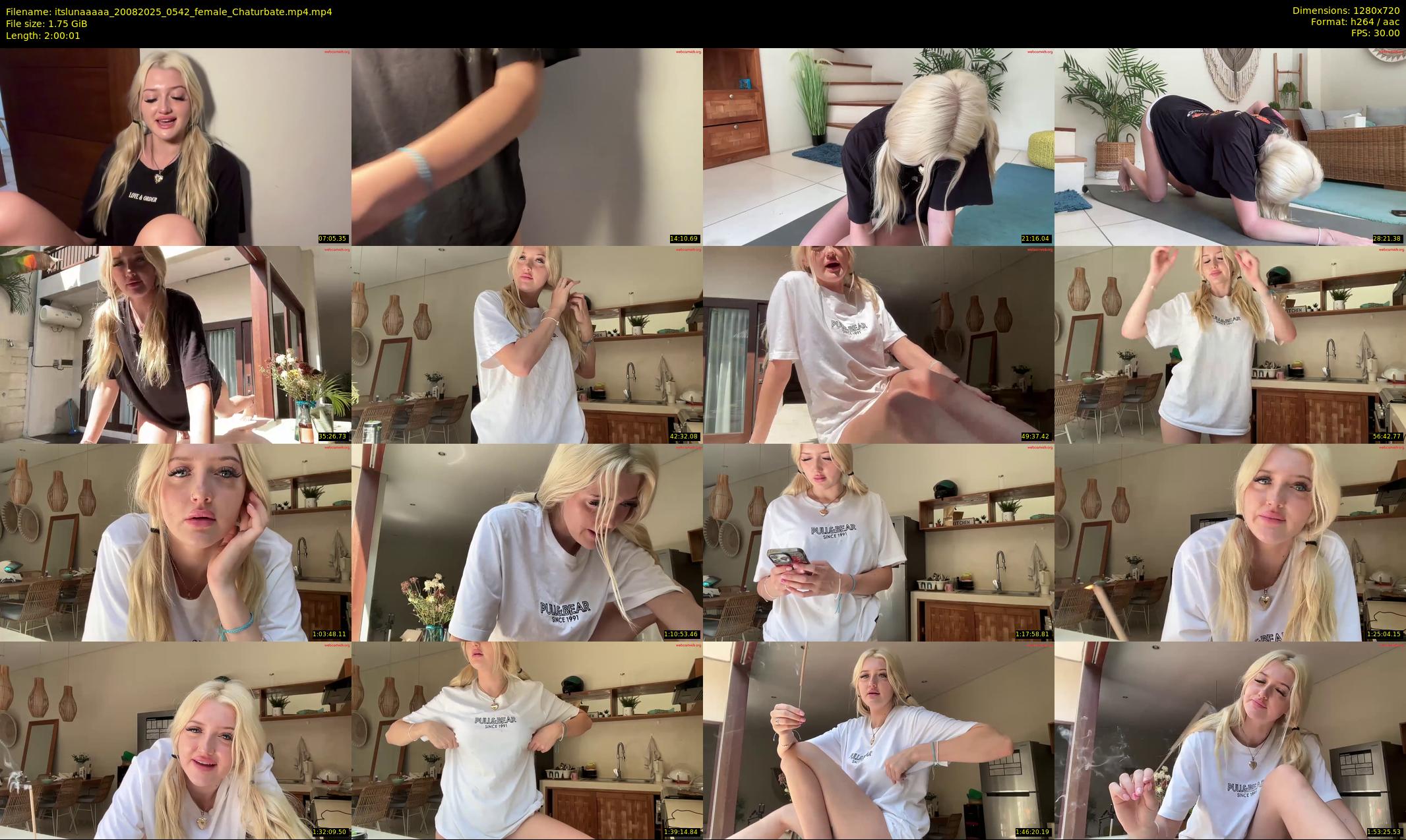 itslunaaaaa — 121 minute Chaturbate female cam show recording, 720p, Aug 20, 2025