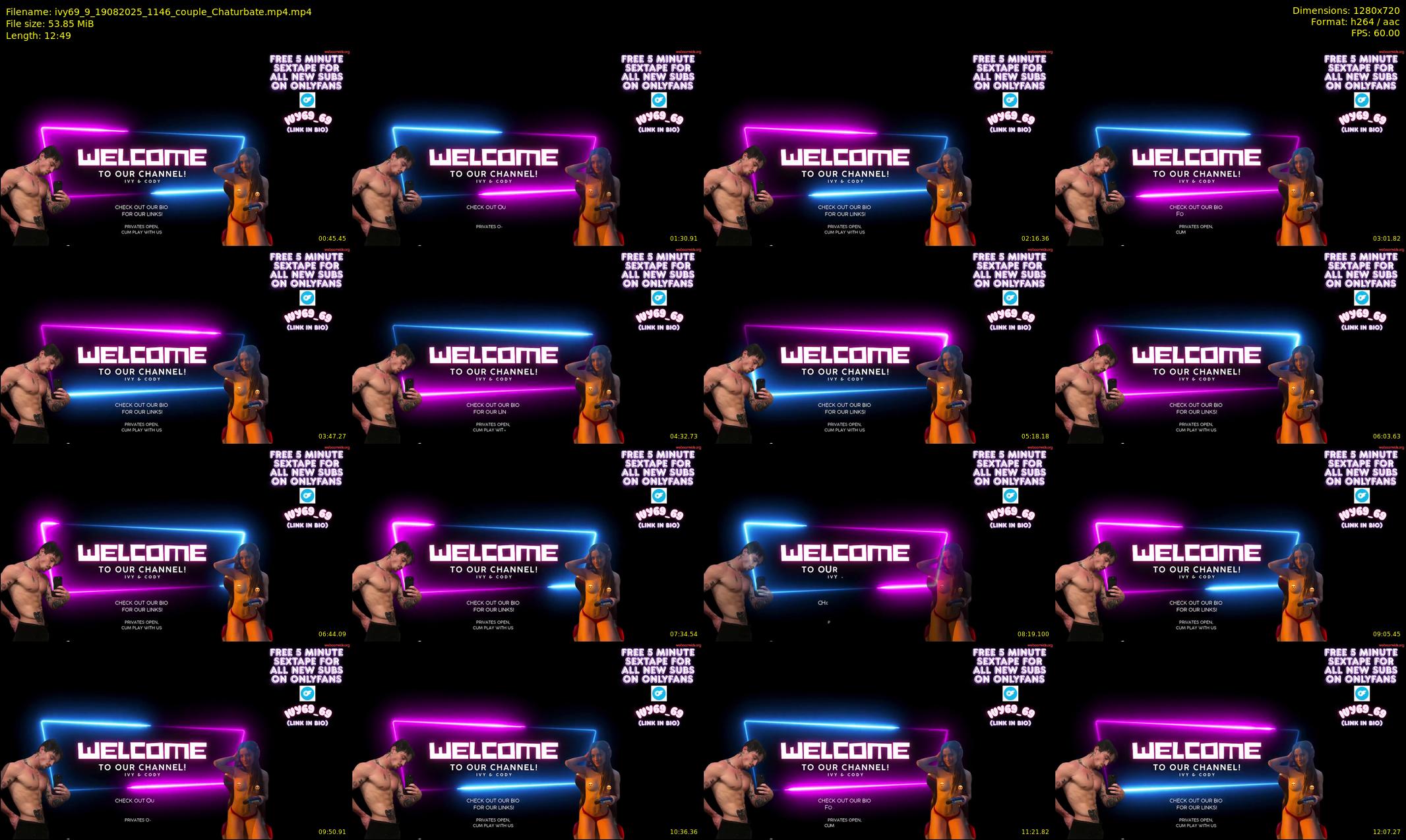 ivy69_9 — 13 minute Chaturbate couple cam show recording, 720p, Aug 19, 2025