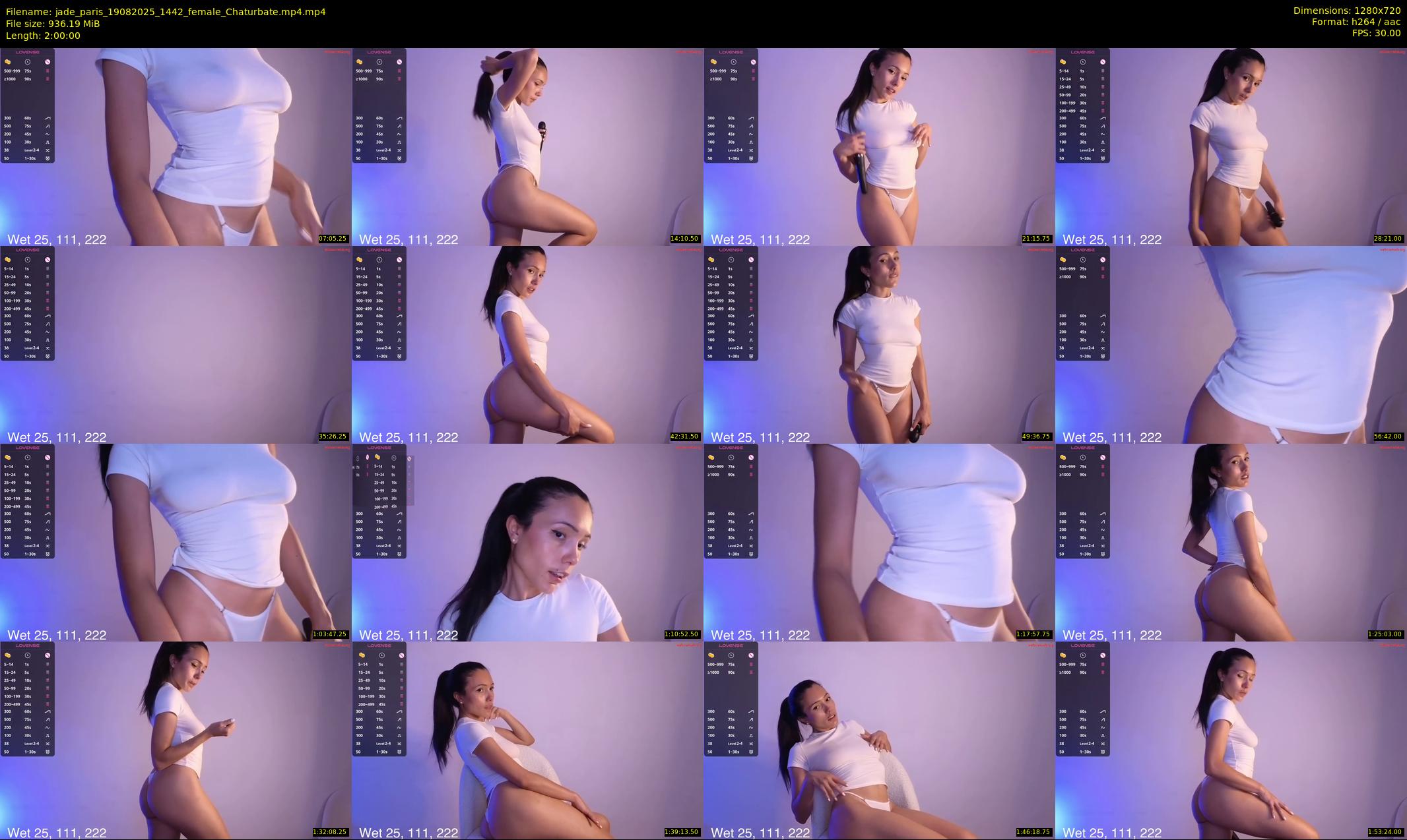 jade_paris — 120 minute Chaturbate female cam show recording, 720p, Aug 19, 2025