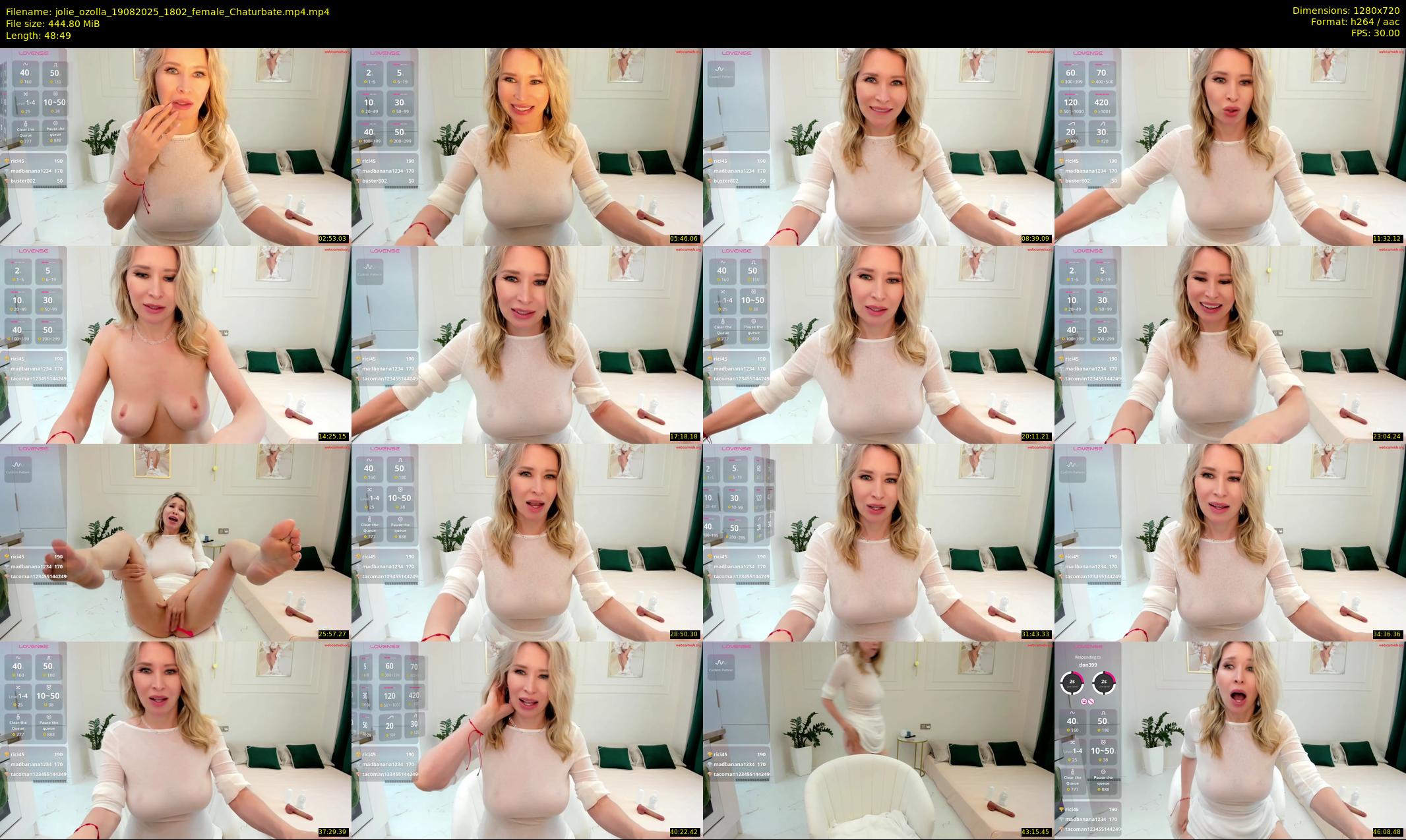 jolie_ozolla — 49 minute Chaturbate female cam show recording, 720p, Aug 19, 2025