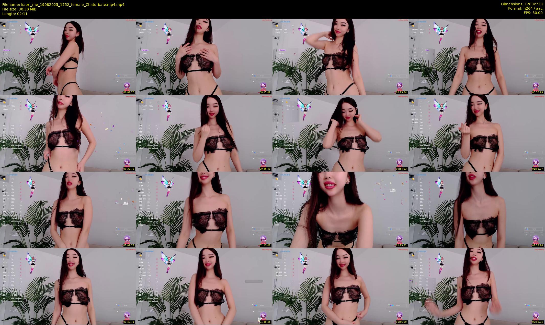 kaori_me — 3 minute Chaturbate female cam show recording, 720p, Aug 19, 2025
