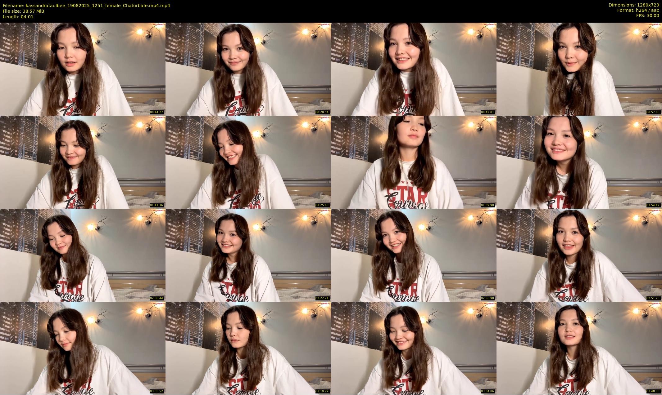 kassandrataulbee — 5 minute Chaturbate female cam show recording, 720p, Aug 19, 2025