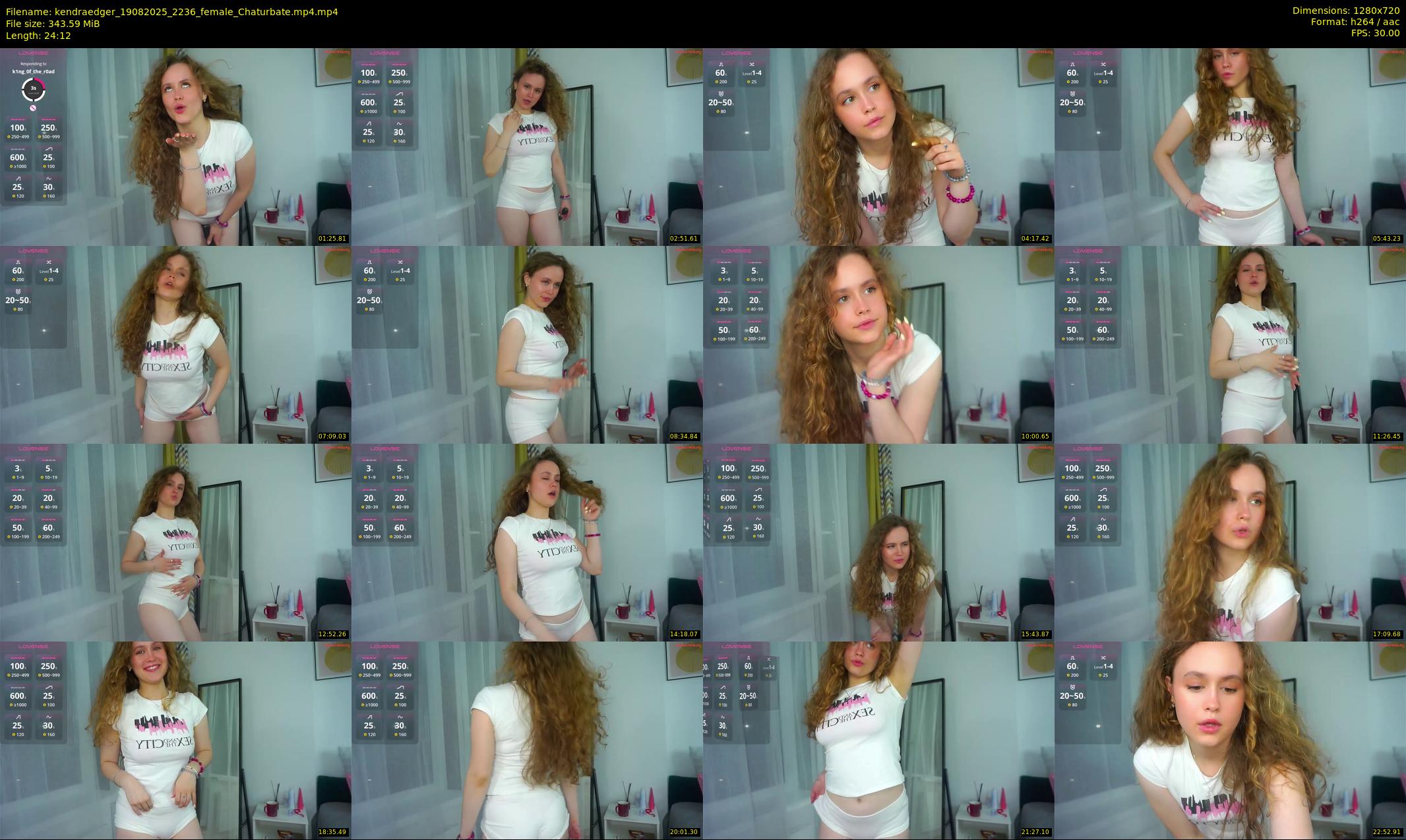 kendraedger — 25 minute Chaturbate female cam show recording, 720p, Aug 19, 2025