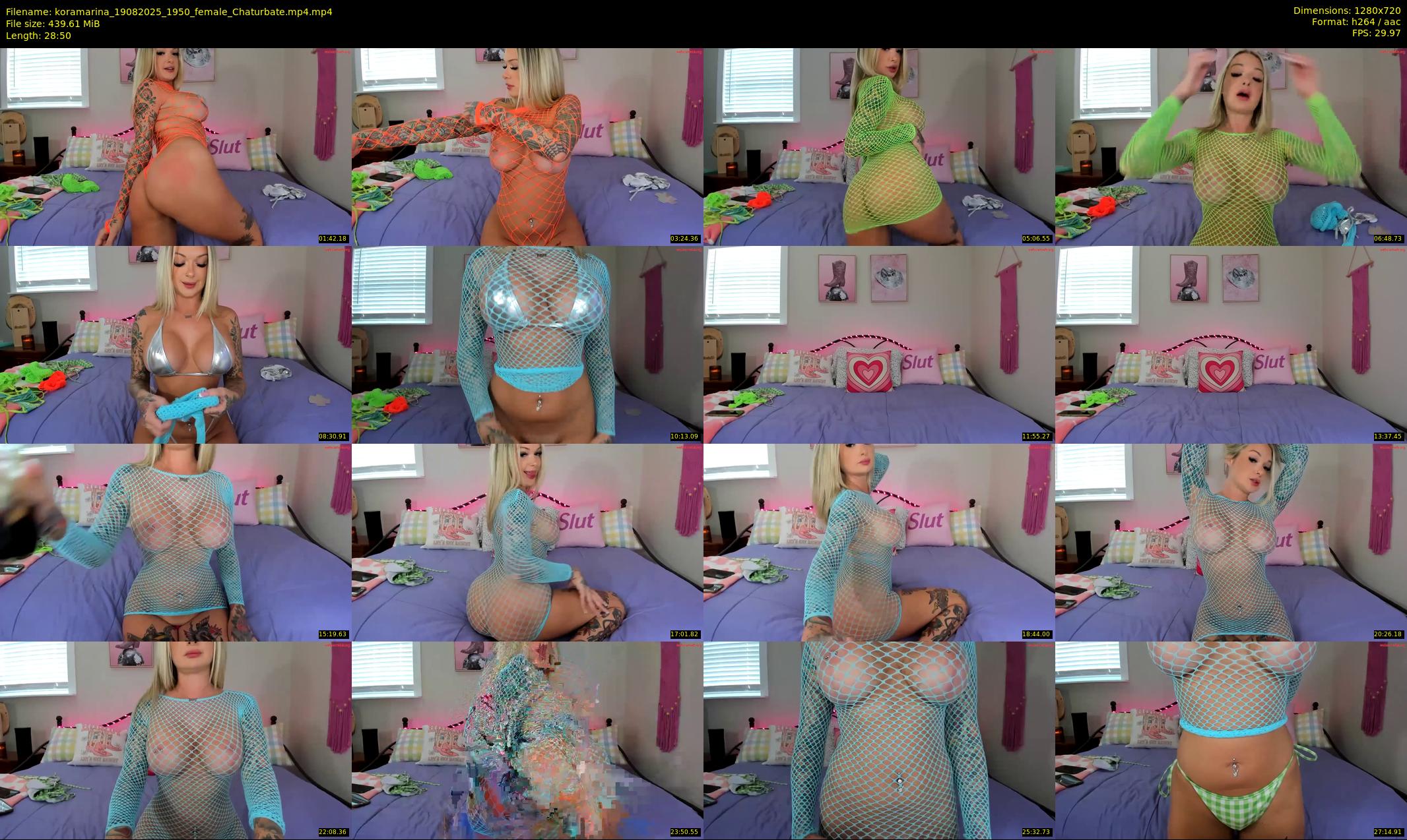 koramarina — 29 minute Chaturbate female cam show recording, 720p, Aug 19, 2025