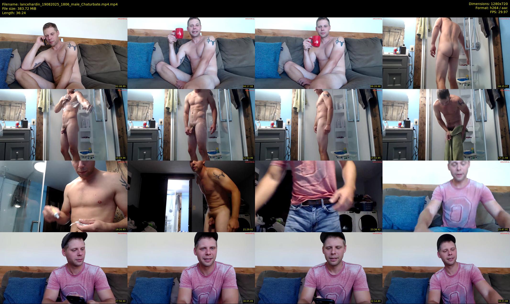 lancehardin — 37 minute Chaturbate male cam show recording, 720p, Aug 19, 2025