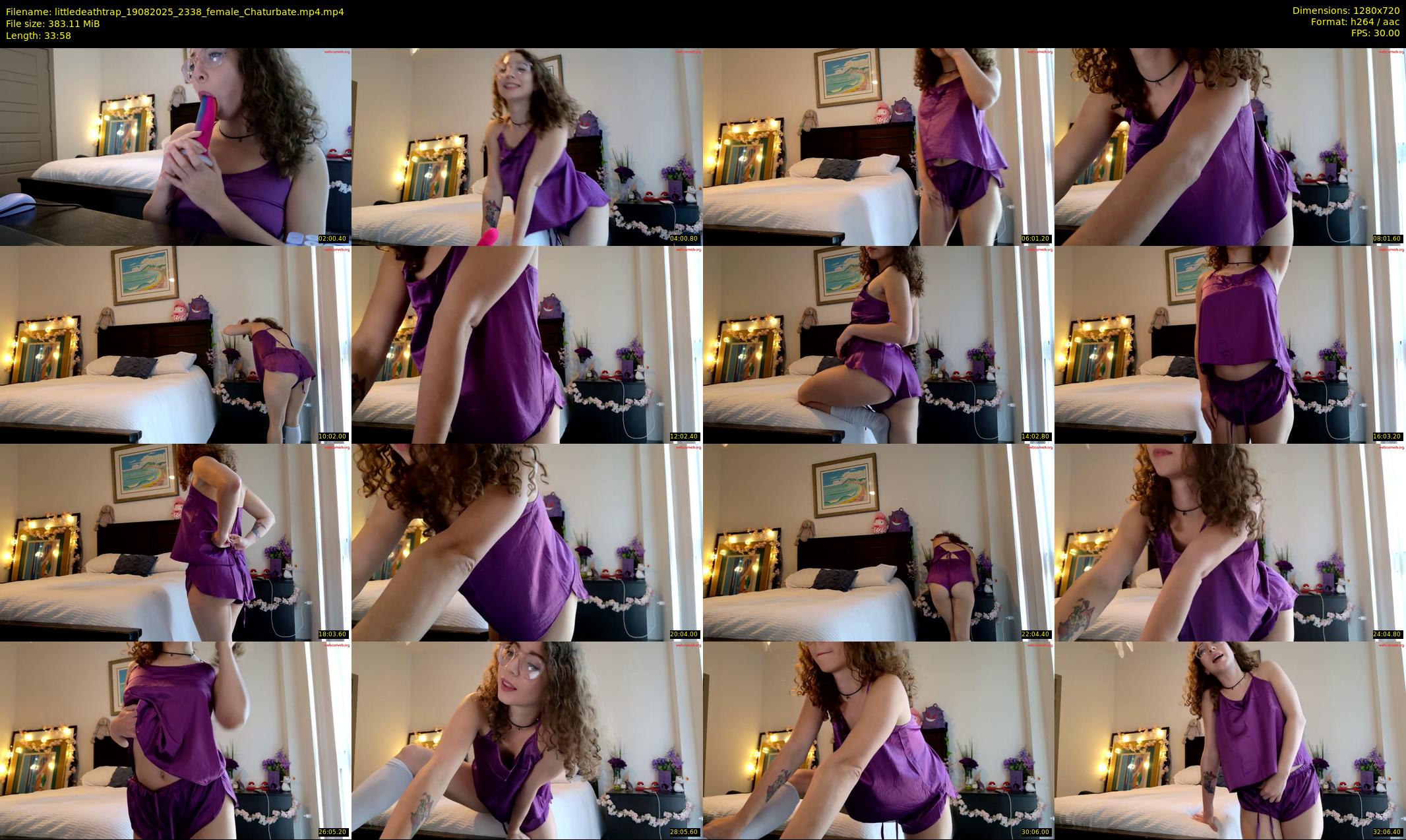 littledeathtrap — 34 minute Chaturbate female cam show recording, 720p, Aug 19, 2025