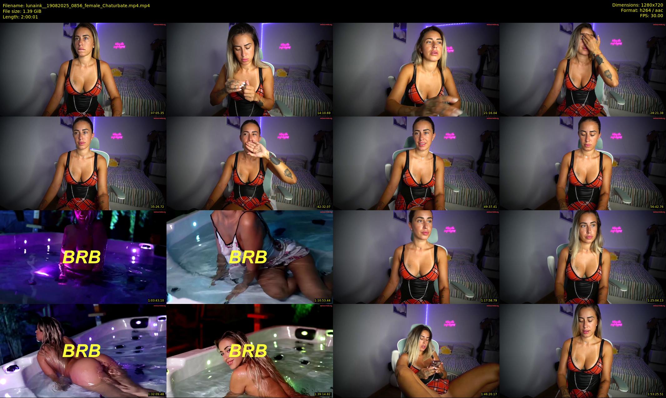 lunaink_ — 121 minute Chaturbate female cam show recording, 720p, Aug 19, 2025