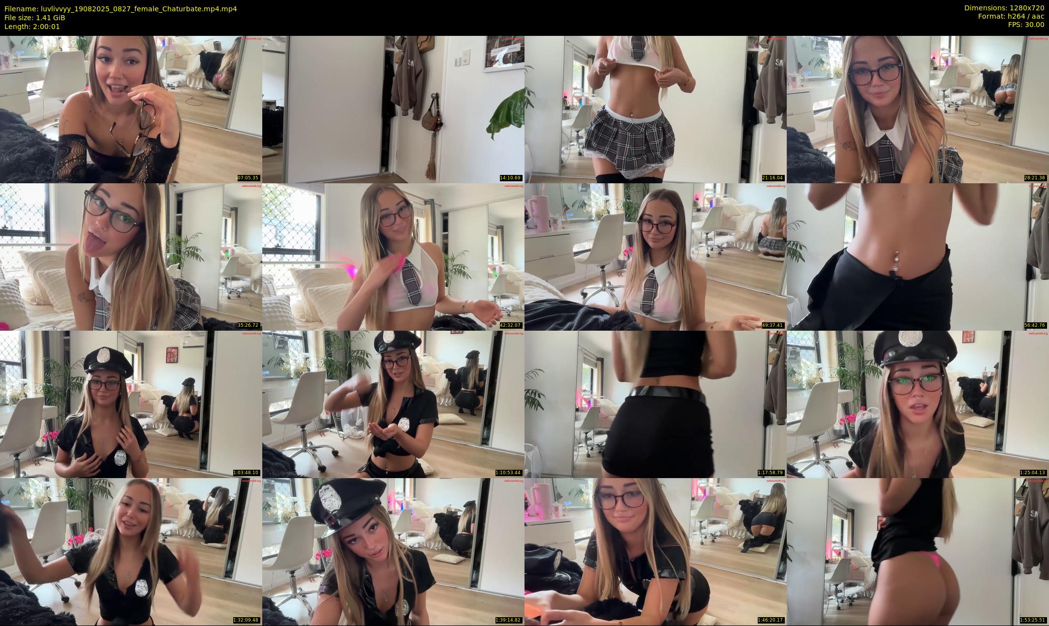 luvlivvyy — 121 minute Chaturbate female cam show recording, 720p, Aug 19, 2025