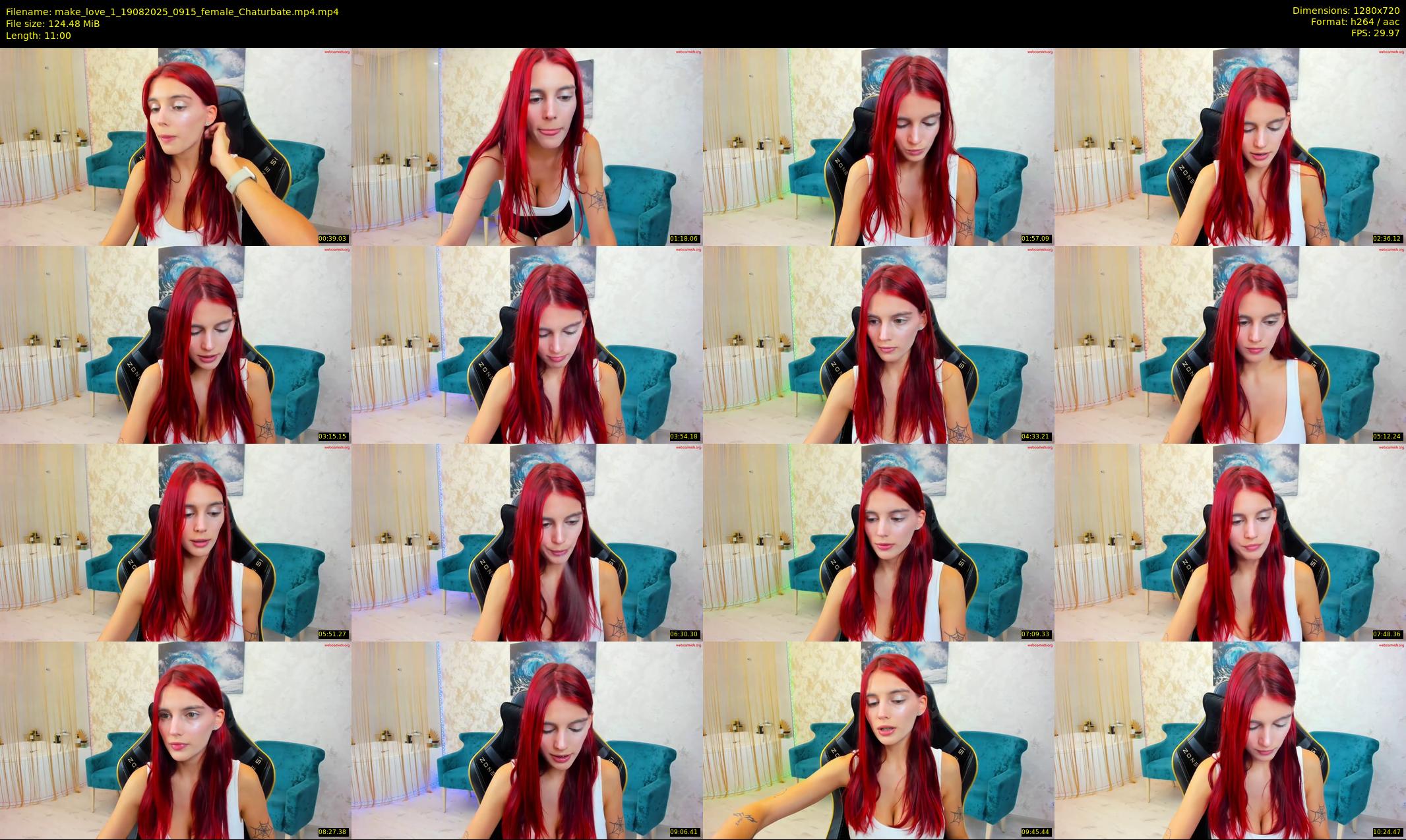 make_love_1 — 11 minute Chaturbate female cam show recording, 720p, Aug 19, 2025