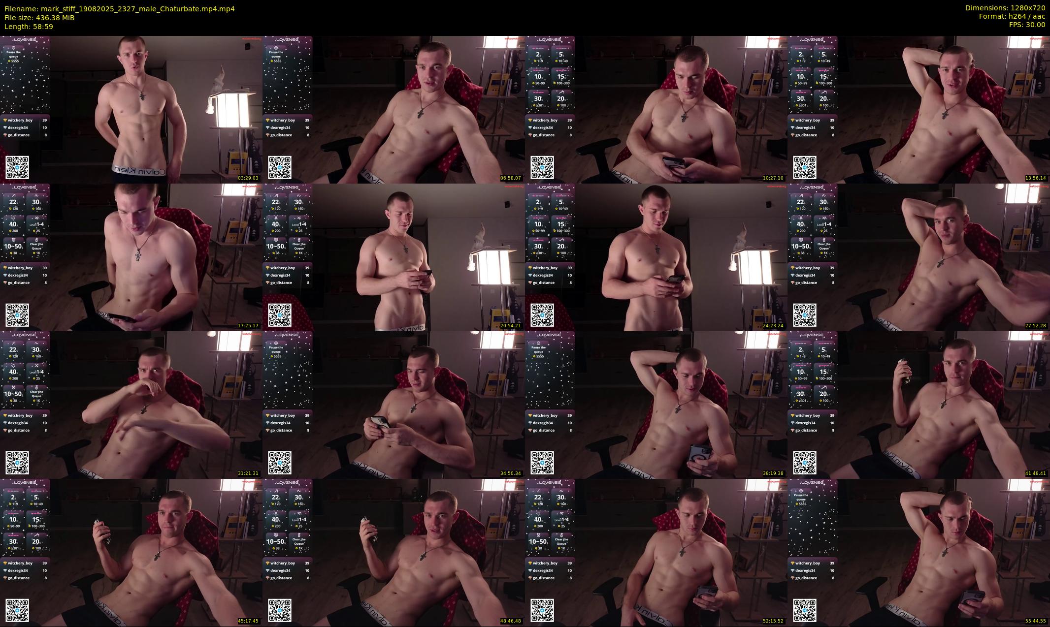 mark_stiff — 59 minute Chaturbate male cam show recording, 720p, Aug 19, 2025