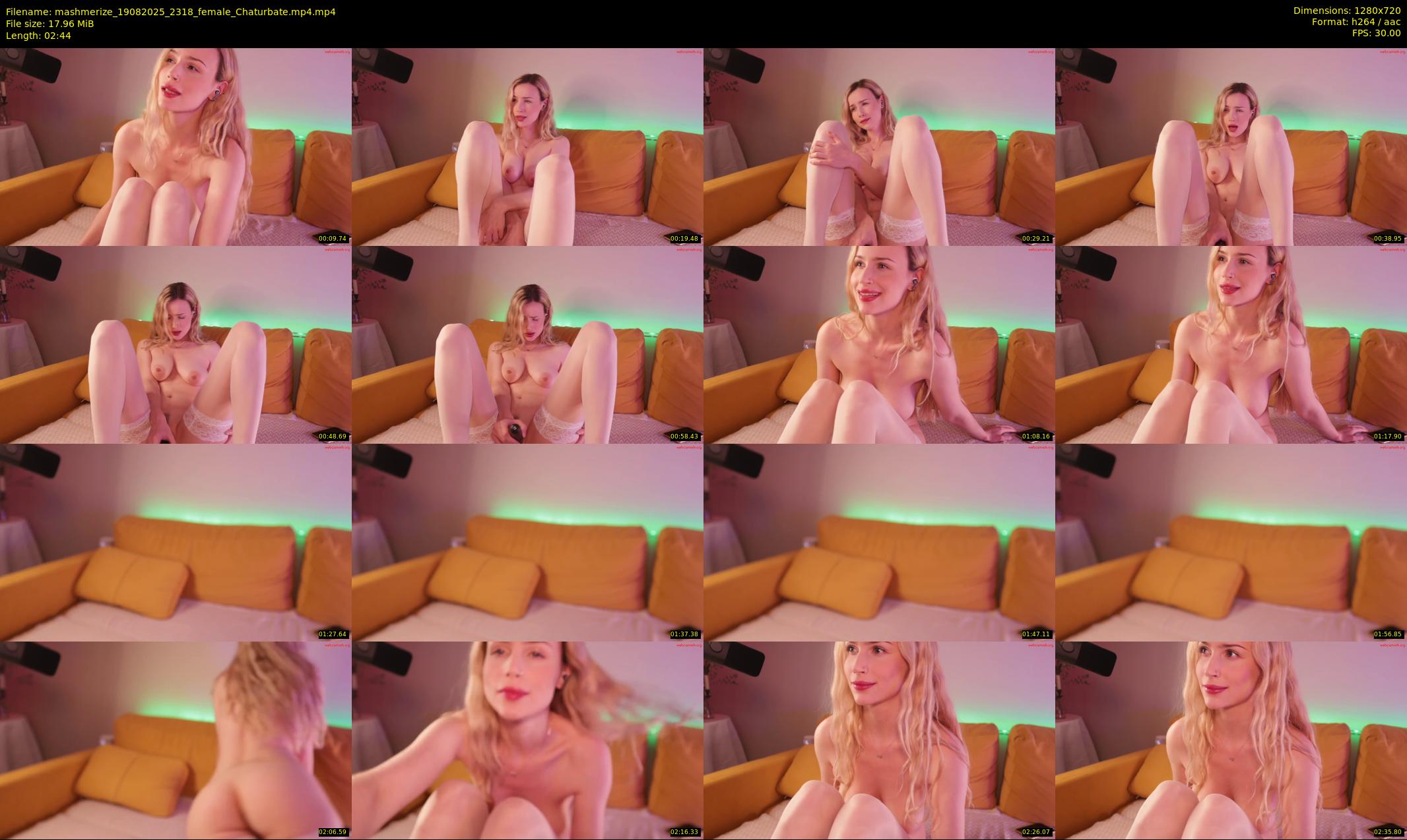 mashmerize — 3 minute Chaturbate female cam show recording, 720p, Aug 19, 2025