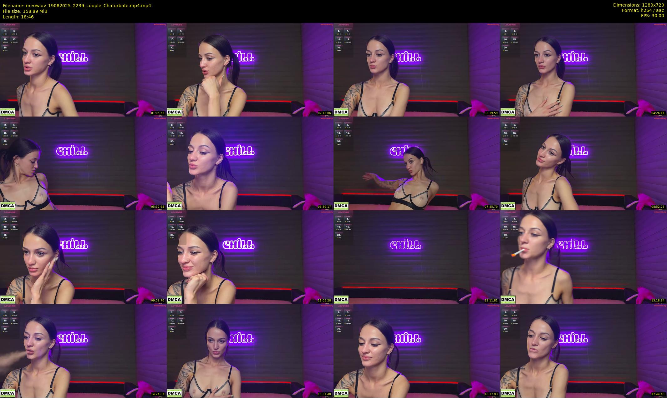 meowluv — 19 minute Chaturbate couple cam show recording, 720p, Aug 19, 2025