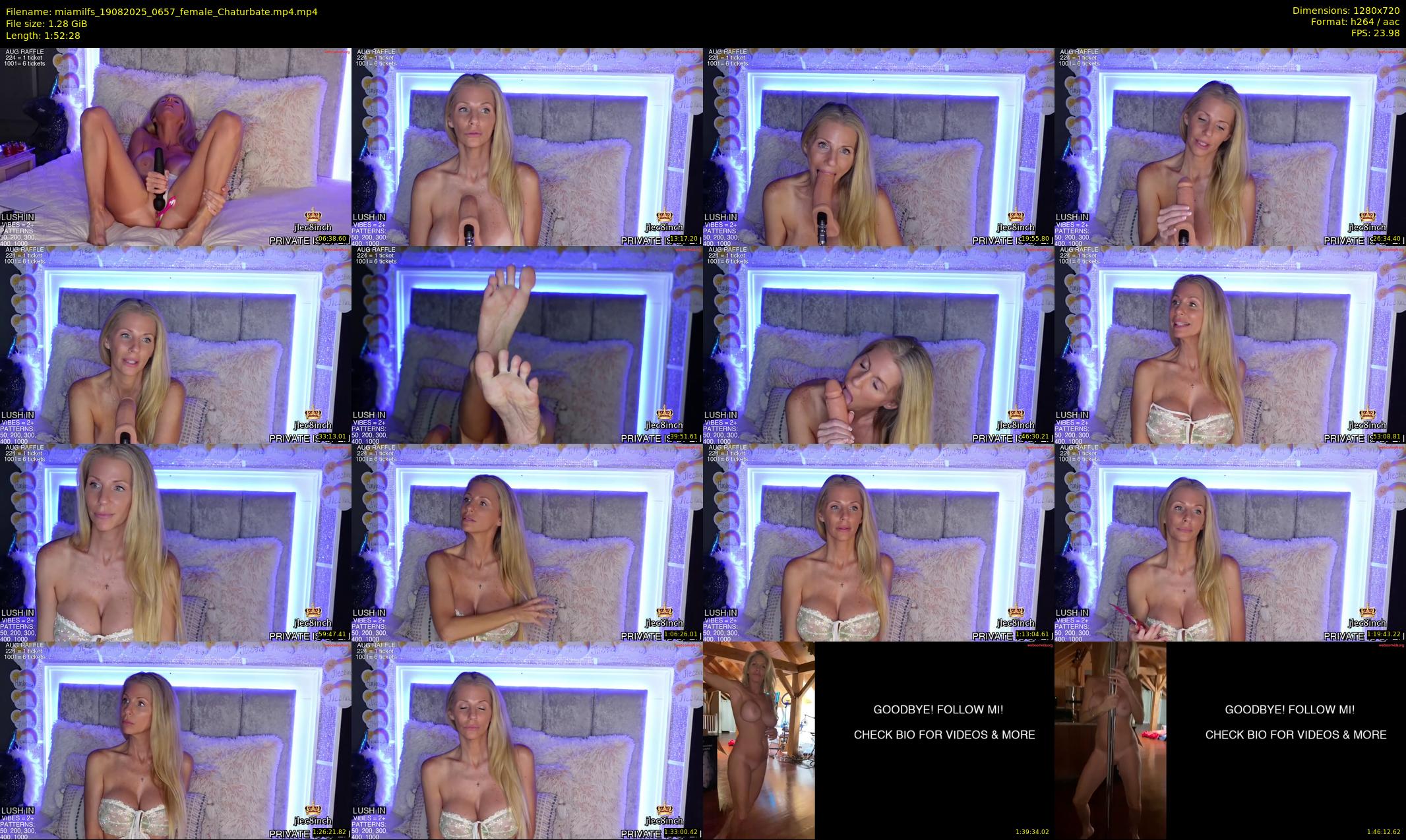 miamilfs — 113 minute Chaturbate female cam show recording, 720p, Aug 19, 2025
