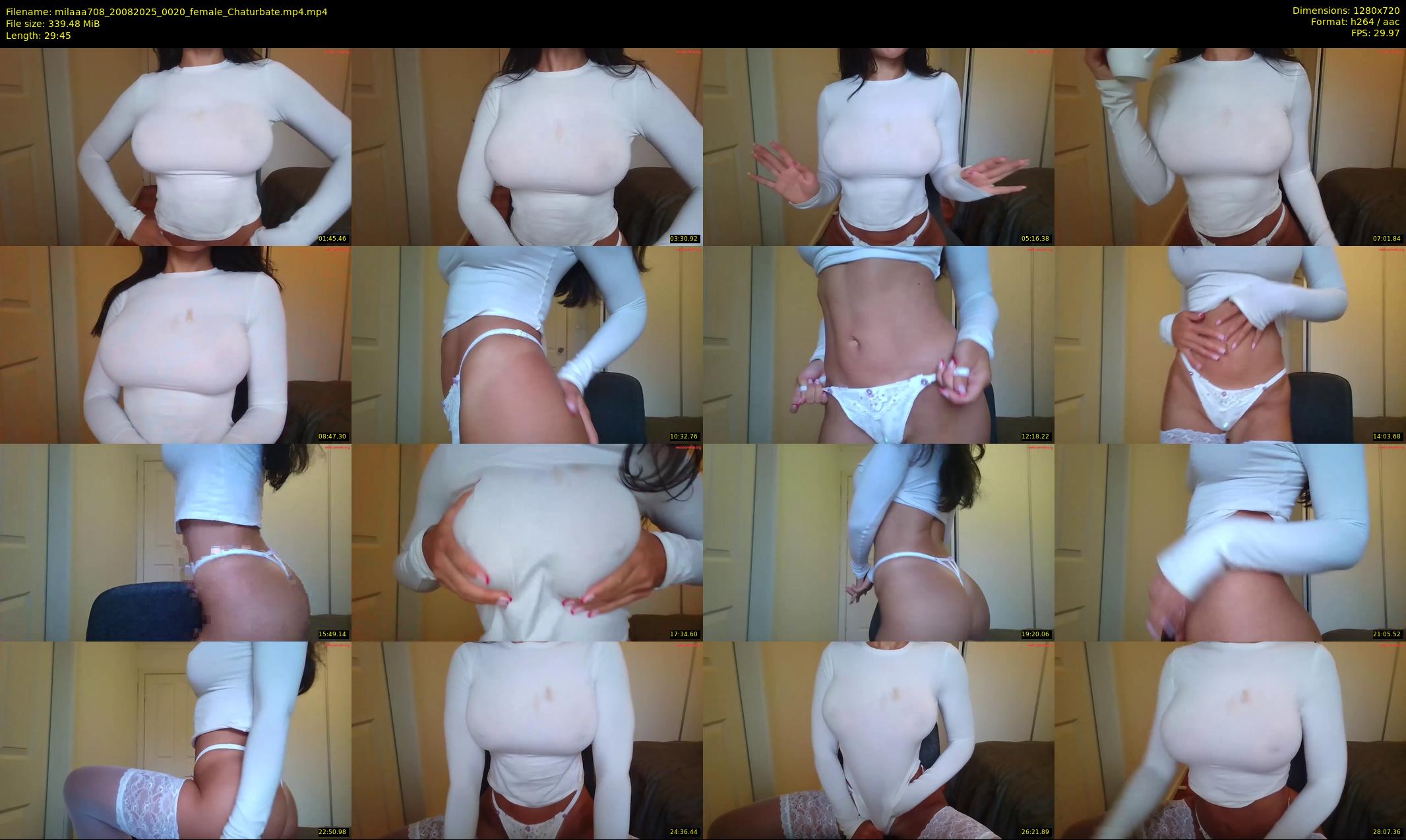 milaaa708 — 30 minute Chaturbate female cam show recording, 720p, Aug 20, 2025