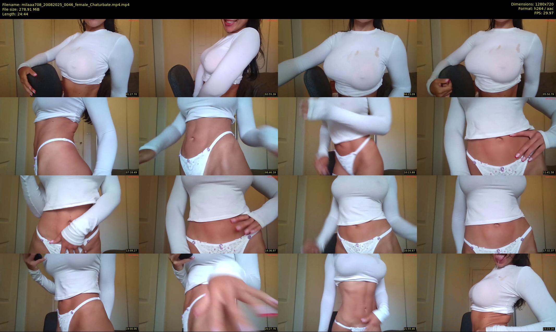 milaaa708 — 25 minute Chaturbate female cam show recording, 720p, Aug 20, 2025