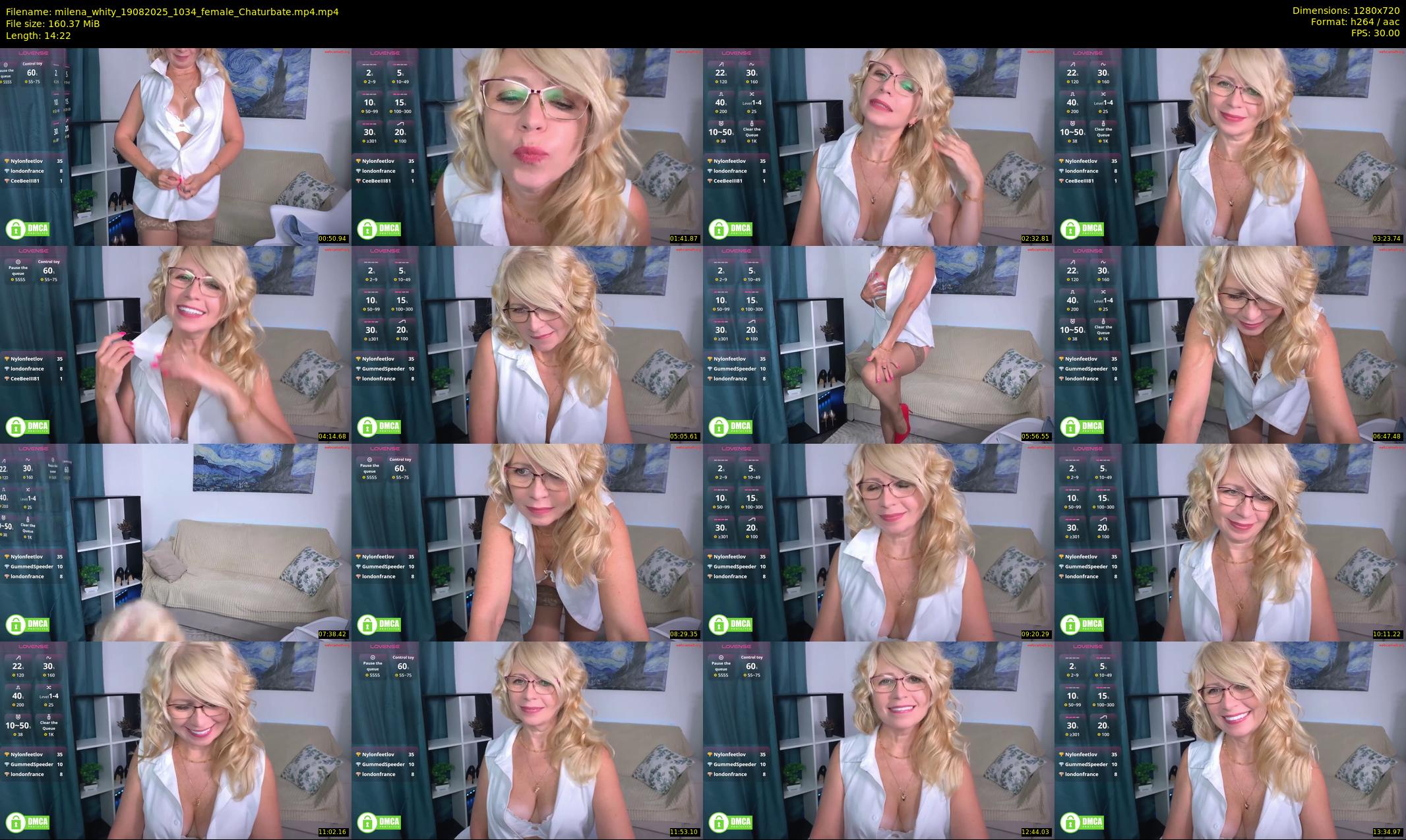 milena_whity — 15 minute Chaturbate female cam show recording, 720p, Aug 19, 2025