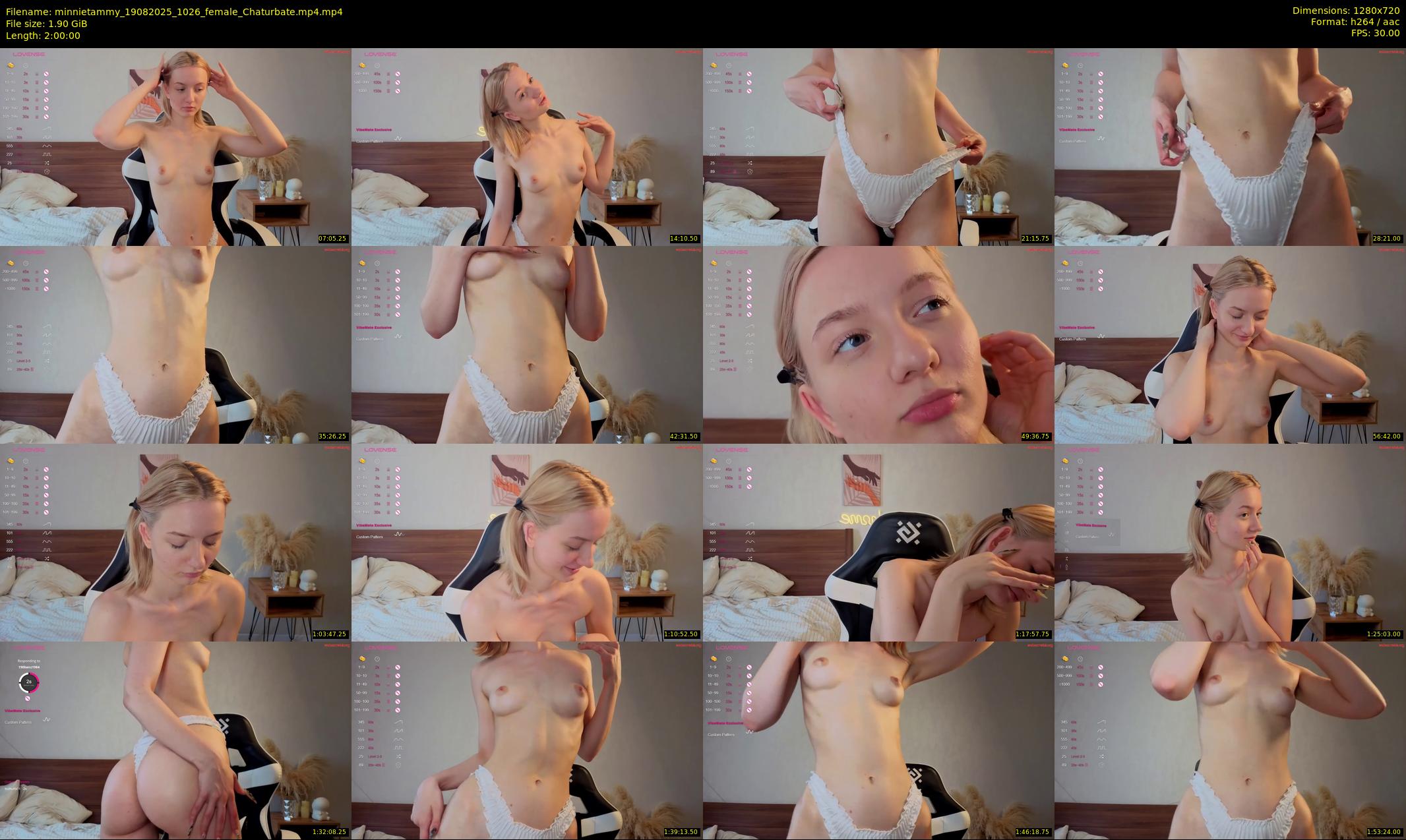 minnietammy — 120 minute Chaturbate female cam show recording, 720p, Aug 19, 2025