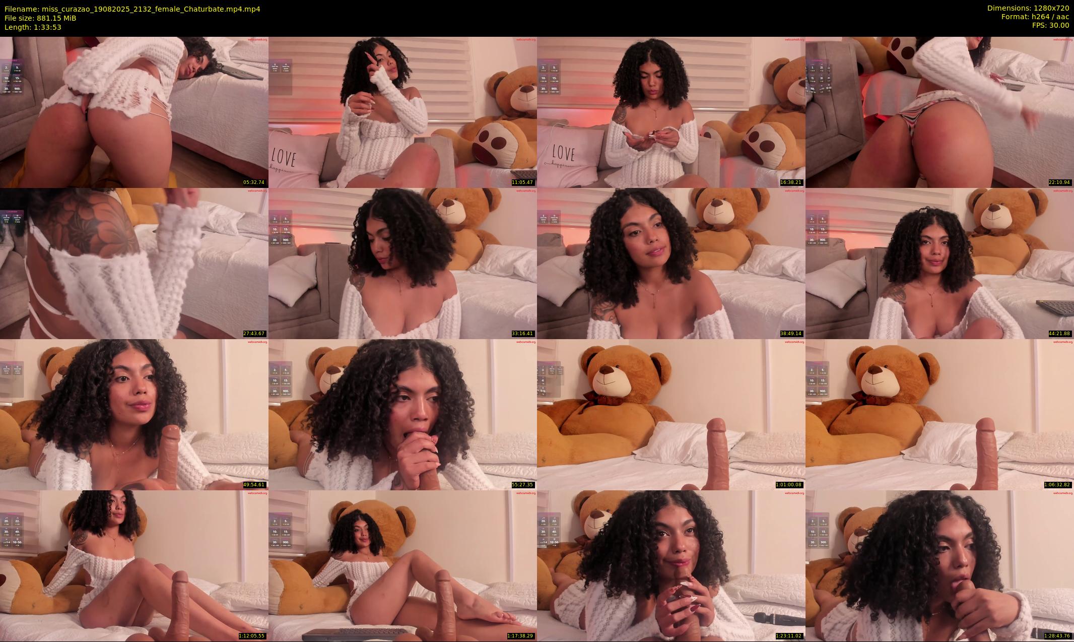 miss_curazao — 94 minute Chaturbate female cam show recording, 720p, Aug 19, 2025