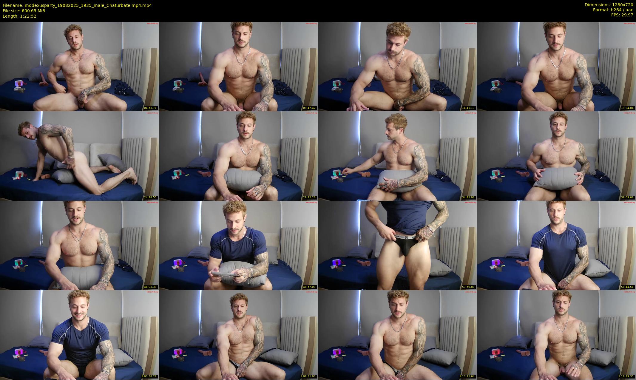 modexusparty — 83 minute Chaturbate male cam show recording, 720p, Aug 19, 2025