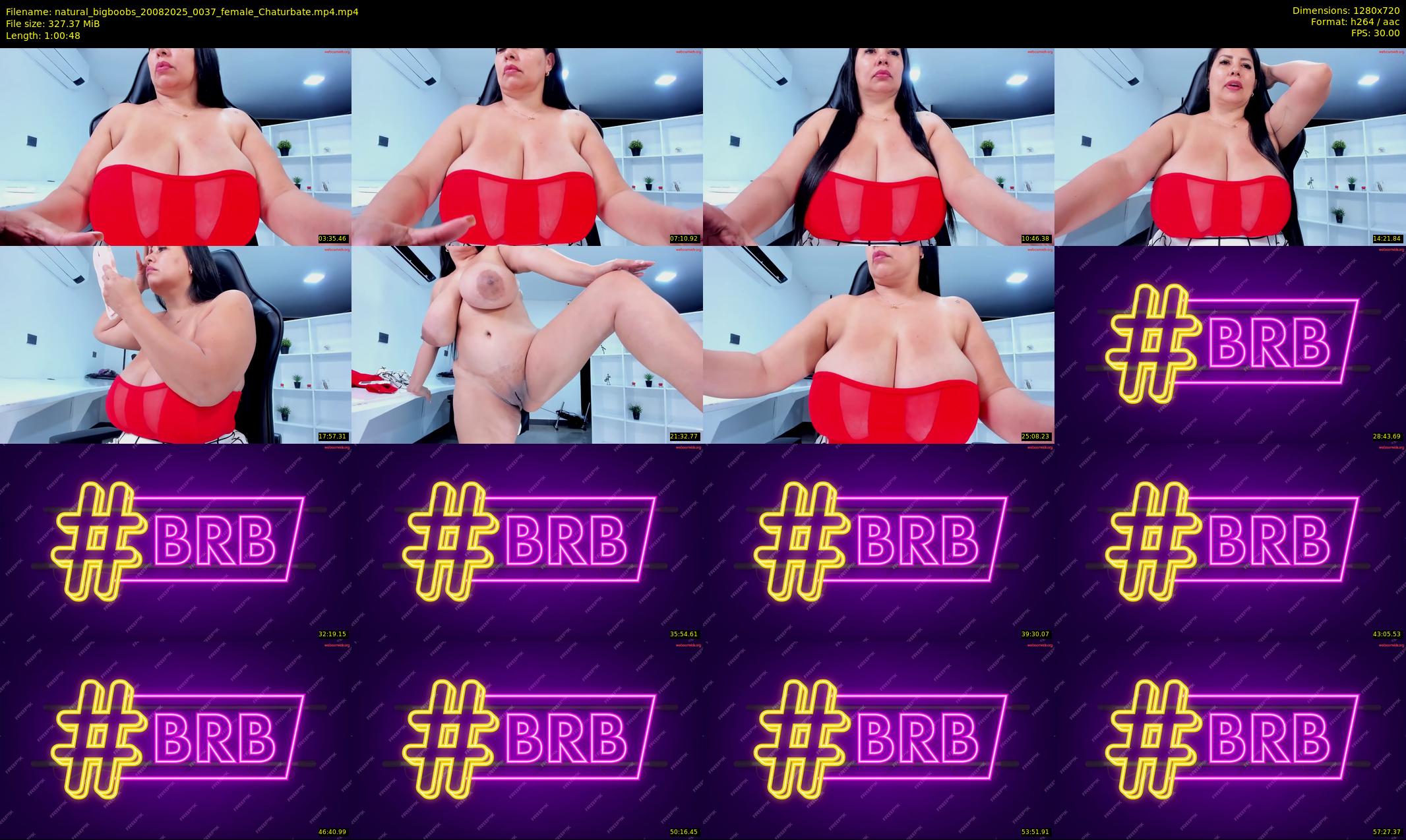 natural_bigboobs — 61 minute Chaturbate female cam show recording, 720p, Aug 20, 2025