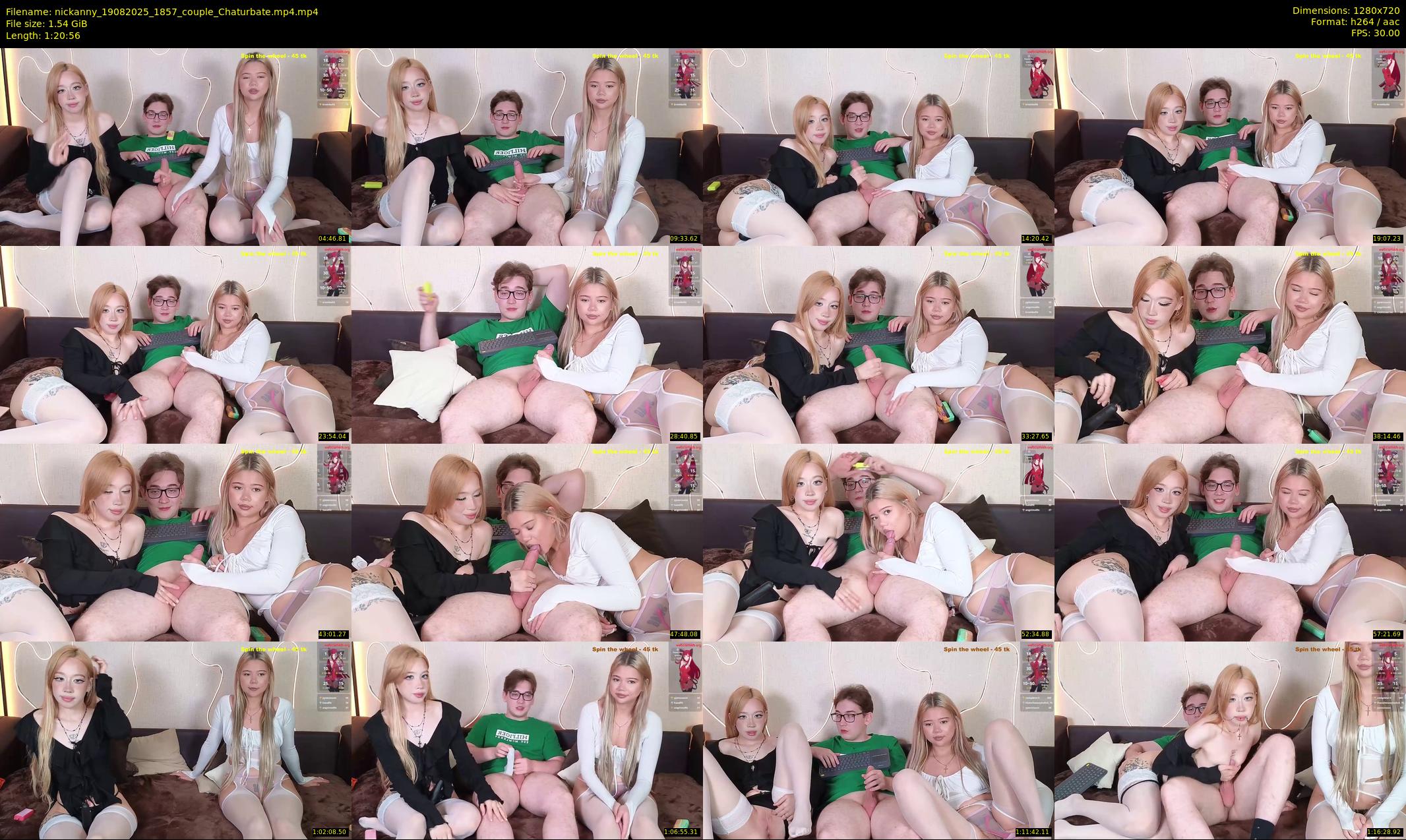 nickanny — 81 minute Chaturbate couple cam show recording, 720p, Aug 19, 2025