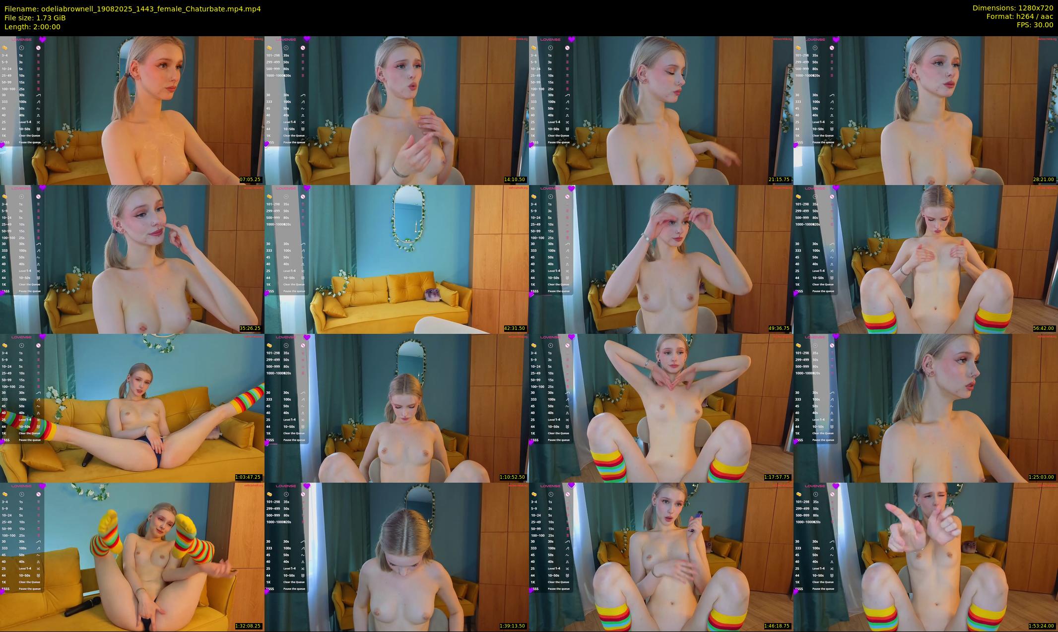 odeliabrownell — 120 minute Chaturbate female cam show recording, 720p, Aug 19, 2025