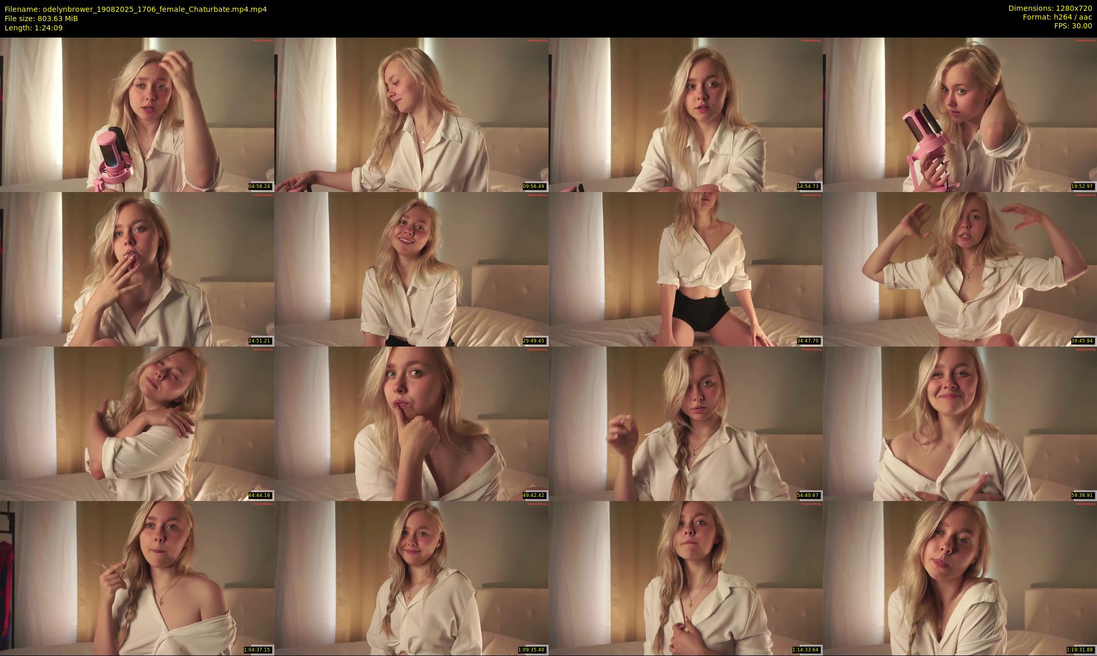 odelynbrower — 85 minute Chaturbate female cam show recording, 720p, Aug 19, 2025