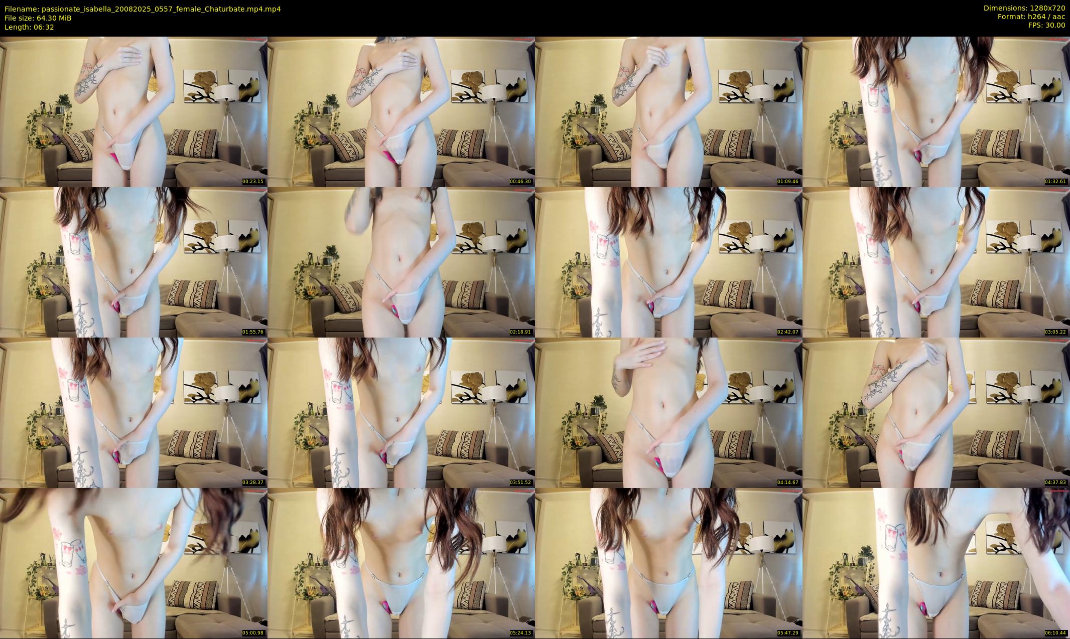 passionate_isabella — 7 minute Chaturbate female cam show recording, 720p, Aug 20, 2025