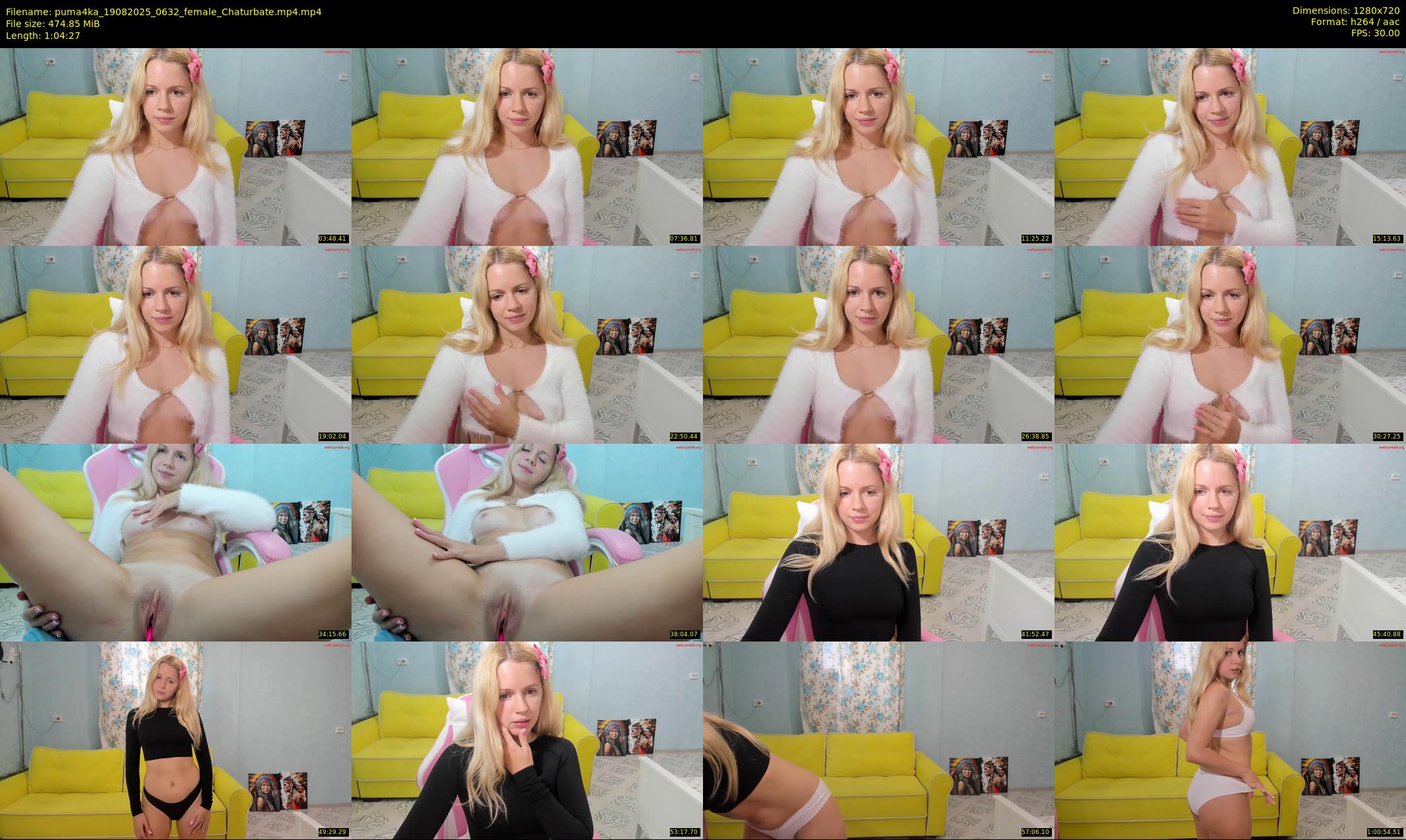 puma4ka — 65 minute Chaturbate female cam show recording, 720p, Aug 19, 2025