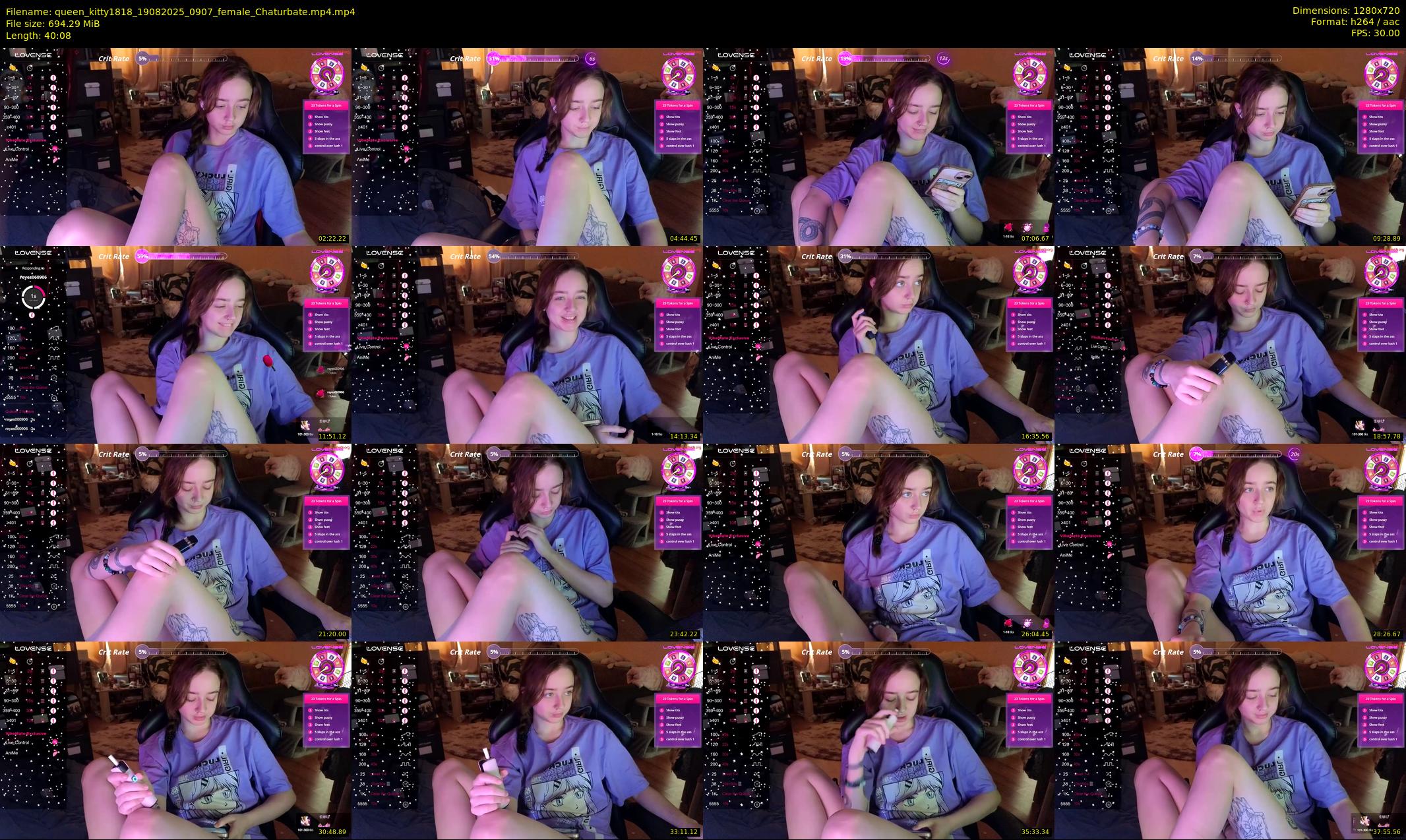 queen_kitty1818 — 41 minute Chaturbate female cam show recording, 720p, Aug 19, 2025