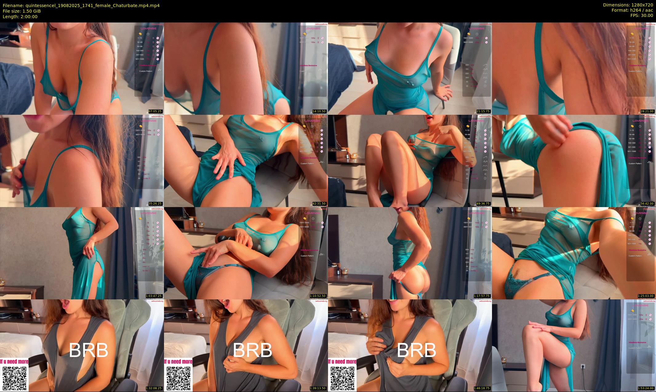 quintessencel — 120 minute Chaturbate female cam show recording, 720p, Aug 19, 2025