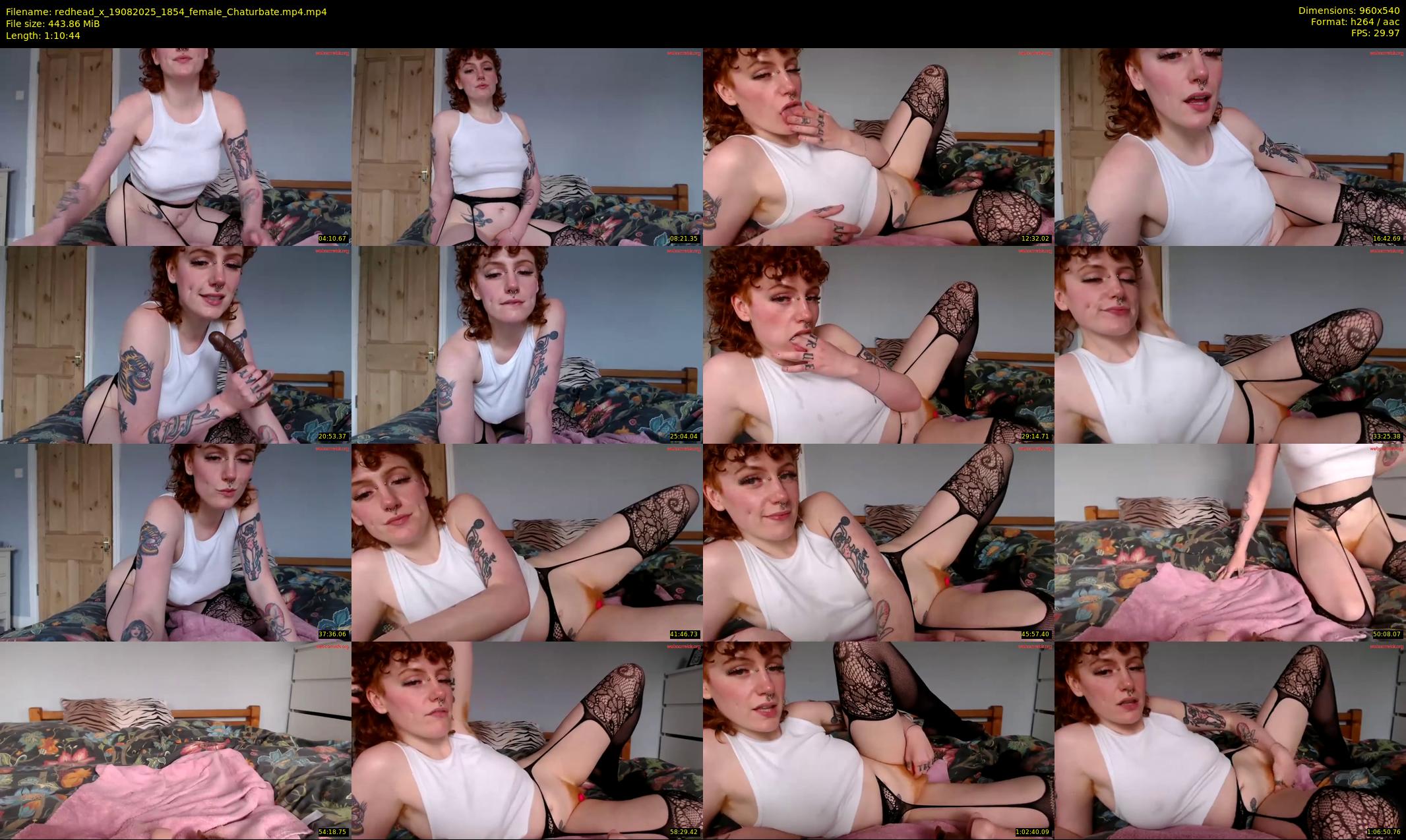 redhead_x — 71 minute Chaturbate female cam show recording, 480p, Aug 19, 2025