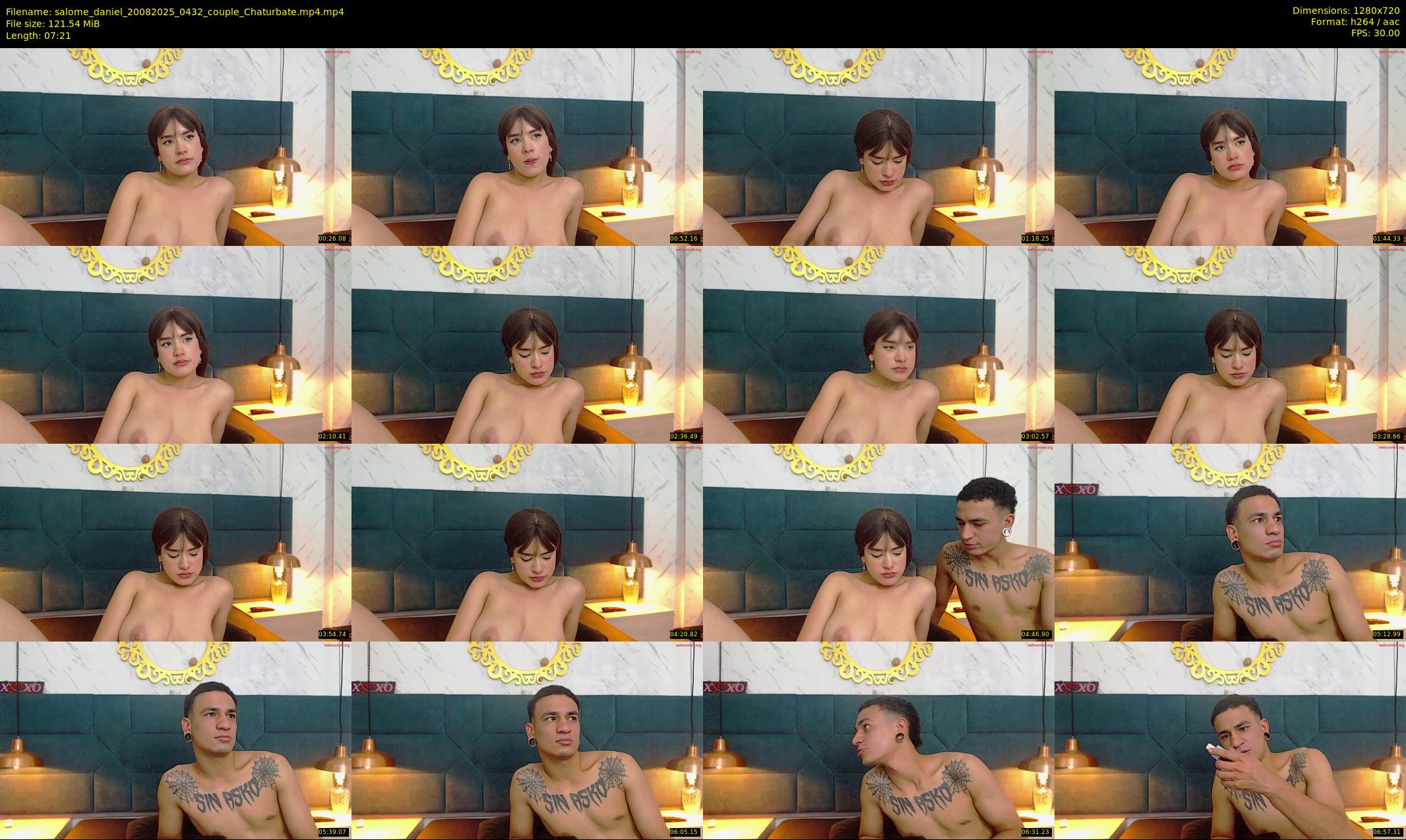 salome_daniel — 8 minute Chaturbate couple cam show recording, 720p, Aug 20, 2025